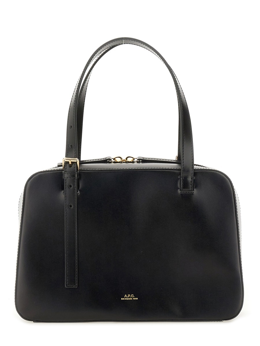 Apc A.p.c. Black Shoulder Bag With Versatile Carrying Options In Black