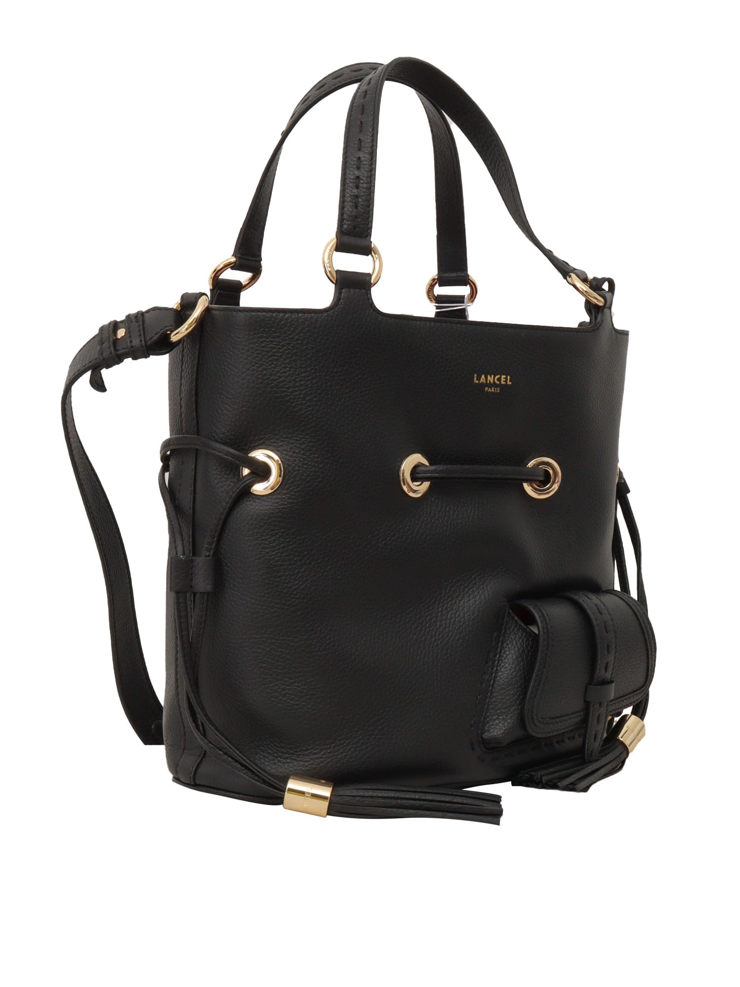 Shop Lancel Seau Bag M In Black