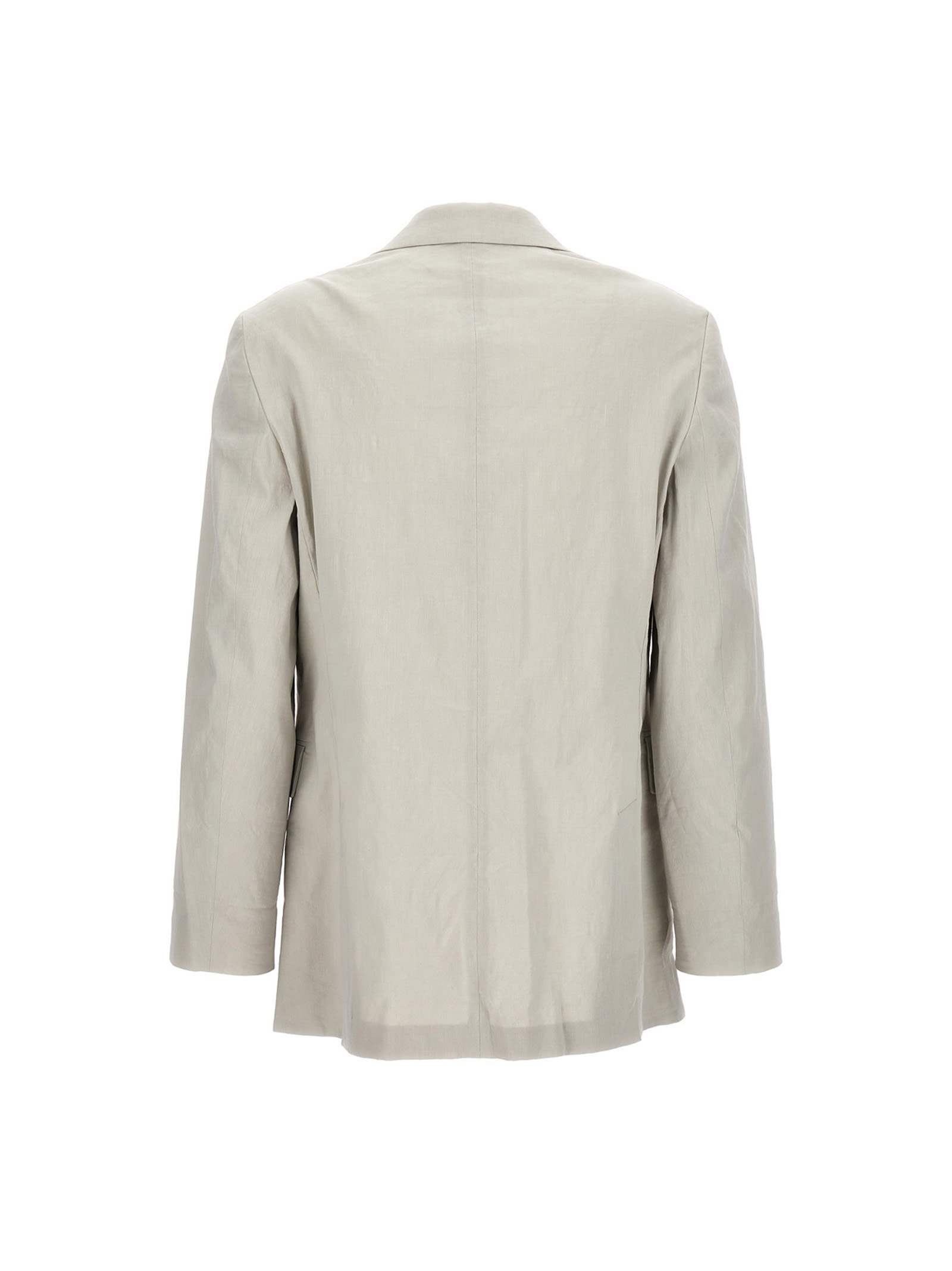 Shop Theory Single-breasted Blazer Jacket In Sand