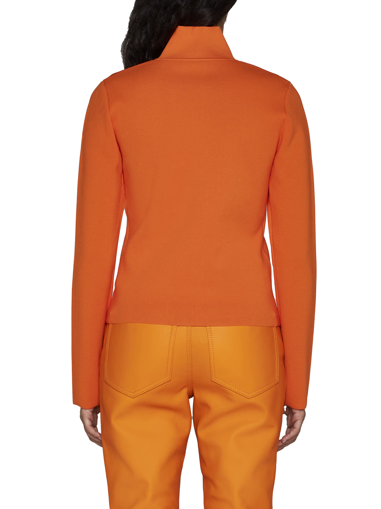Shop Jw Anderson Cardigan In Bright Orange