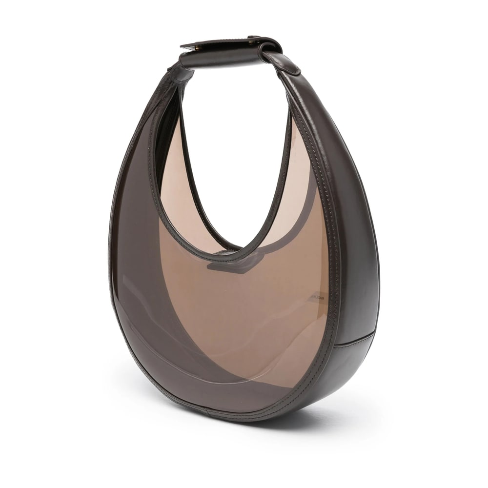Staud Brown Moon Shoulder Bag In Brown