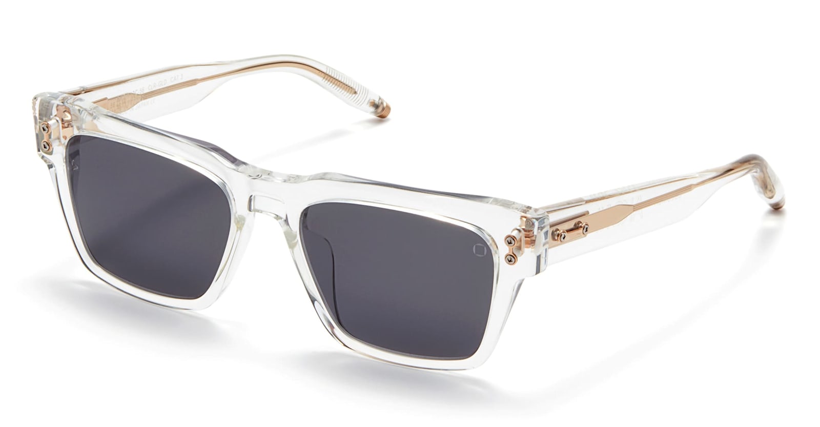 Akoni Columba - Crystal Clear / White Gold - 56 Sunglasses In White