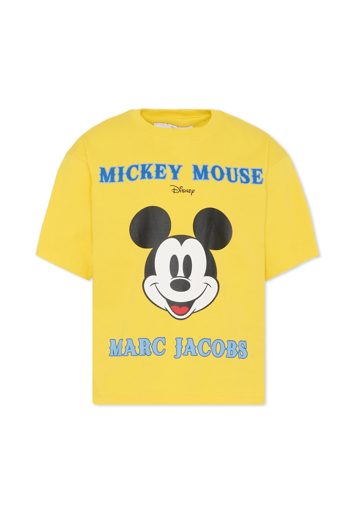 Marc Jacobs Yellow T-shirt For Kids With Mickey Mouse In White