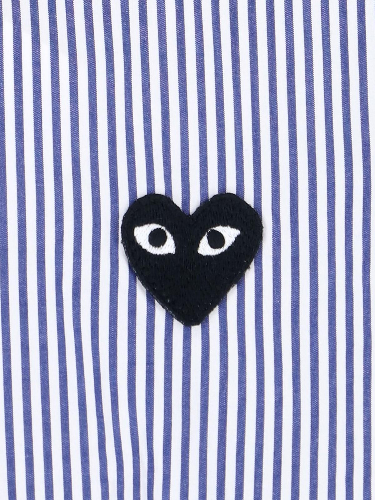Comme des Garçons Play Logo Striped Shirt