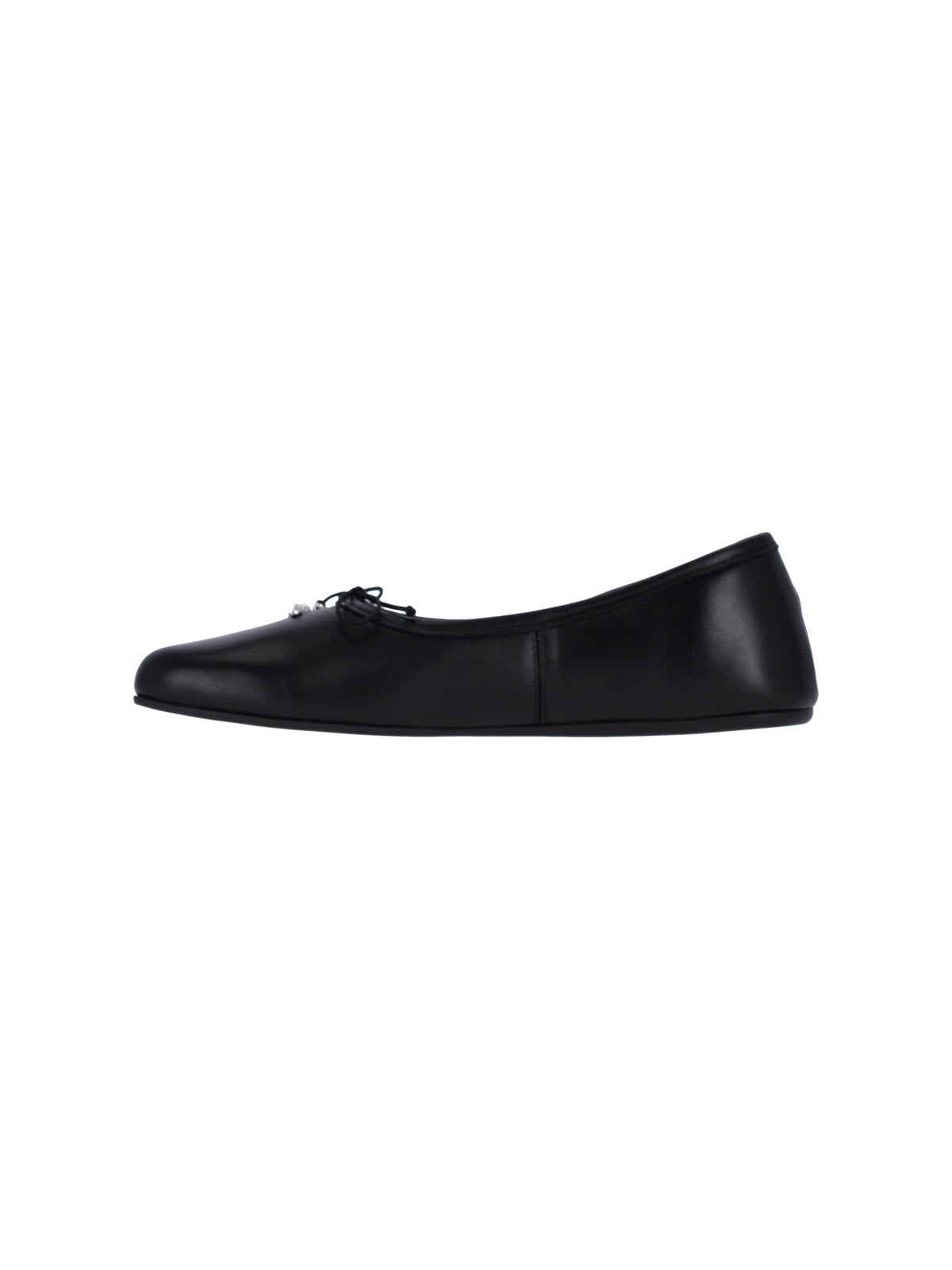Vivienne Westwood Nappa Leather Flats With Rounded Toe In Black