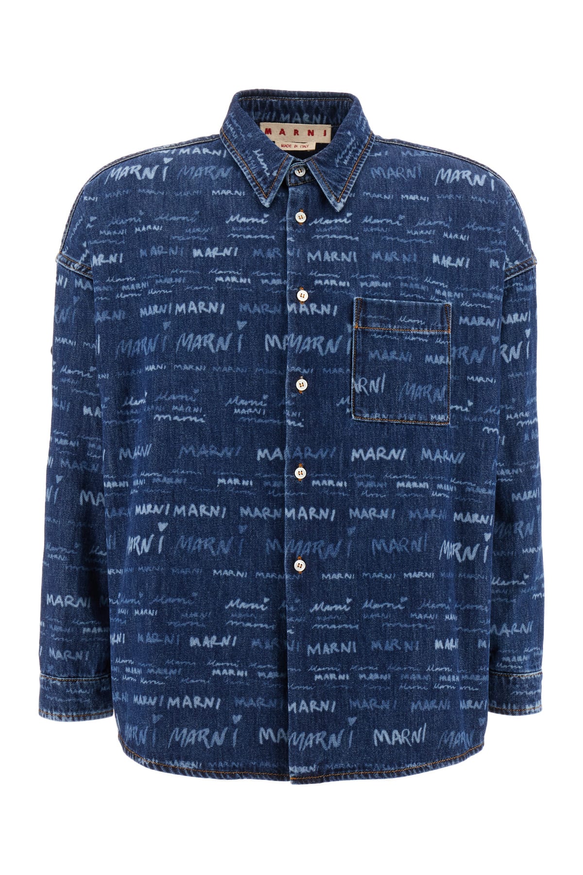 Printed Denim Shirt