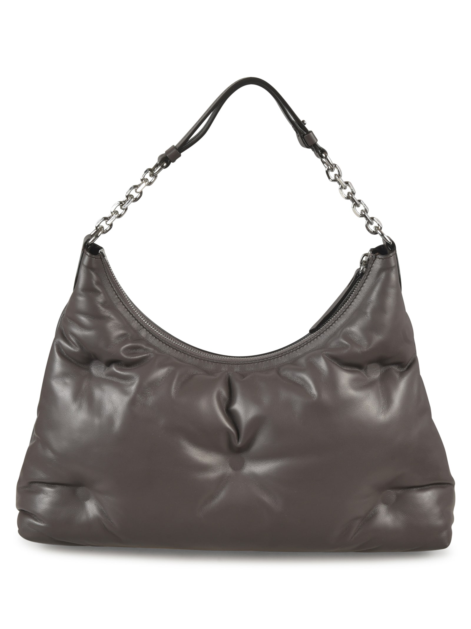 Shop Maison Margiela Medium Glam Slam Shoulder Bag In Gray