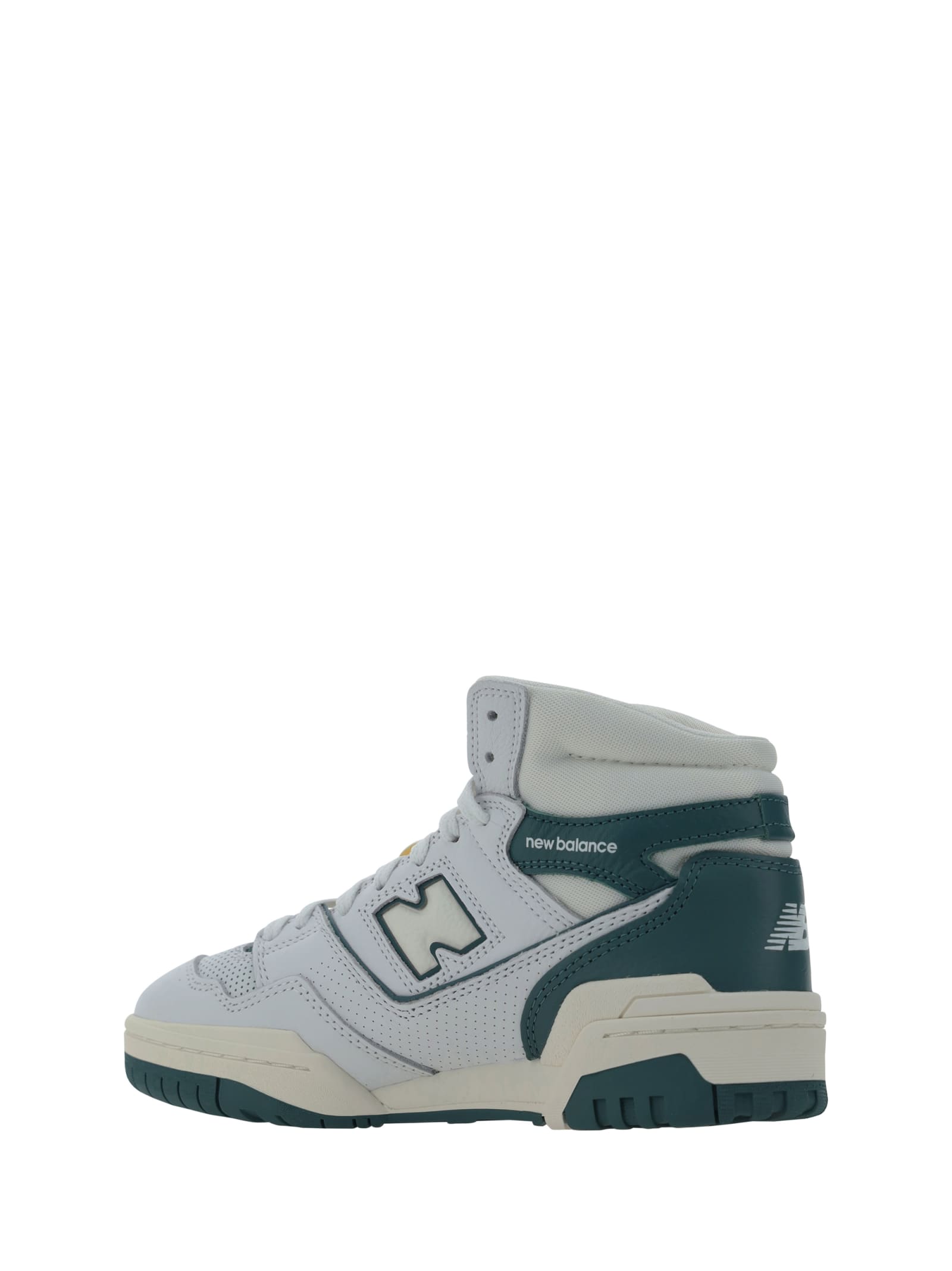 Shop New Balance 550 High Sneakers In White/petrol