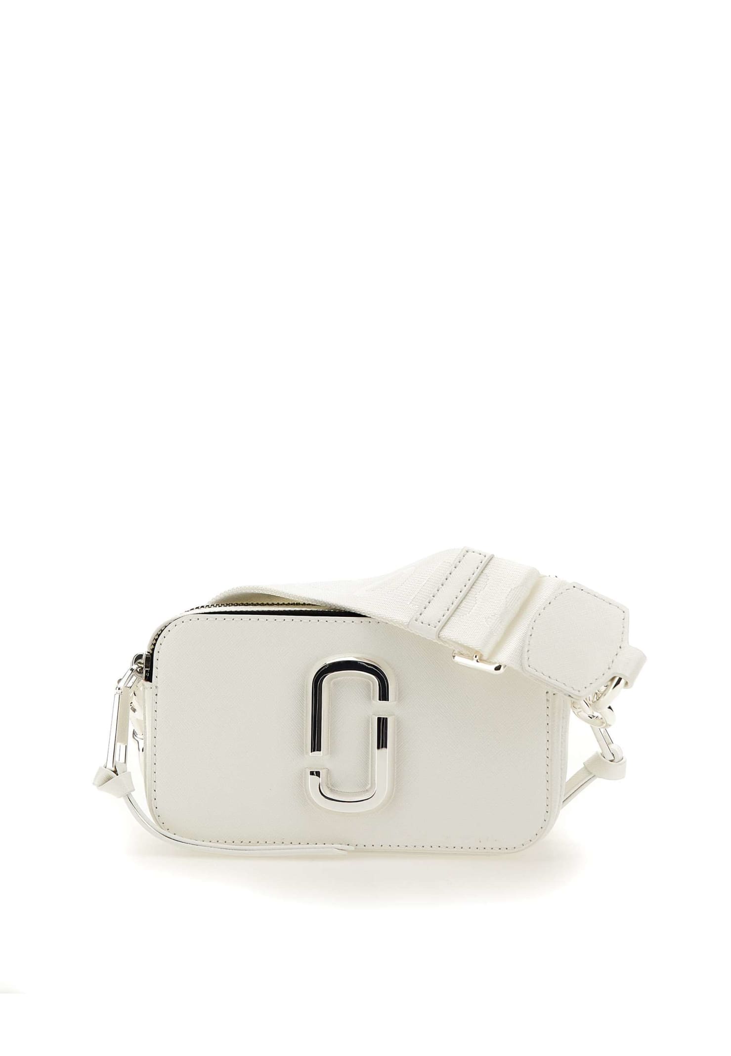 Marc Jacobs The Snapshot Leather Bag In White