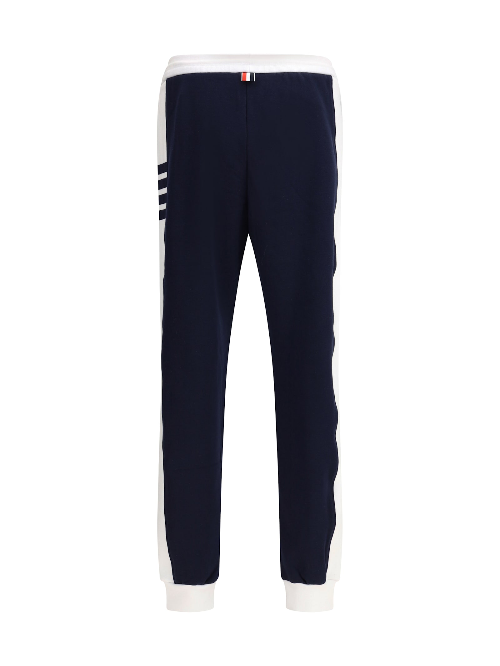 Thom Browne Sweatpants With Engineered 4 Bar In Solid Classic Loopback In Blue
