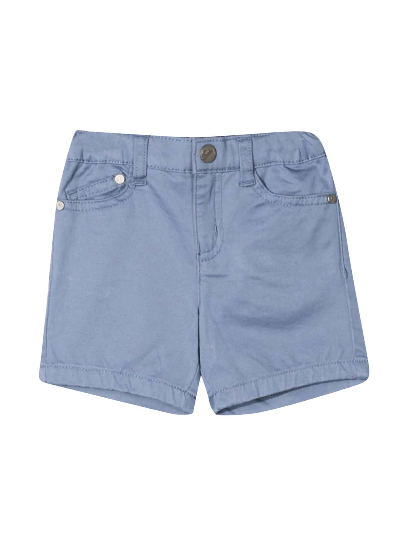 Emporio Armani Blue Newborn Shorts