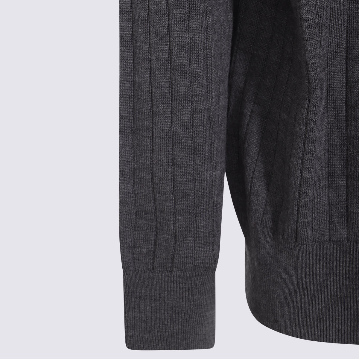 Bottega Veneta Grey Wool Knitwear In Gray