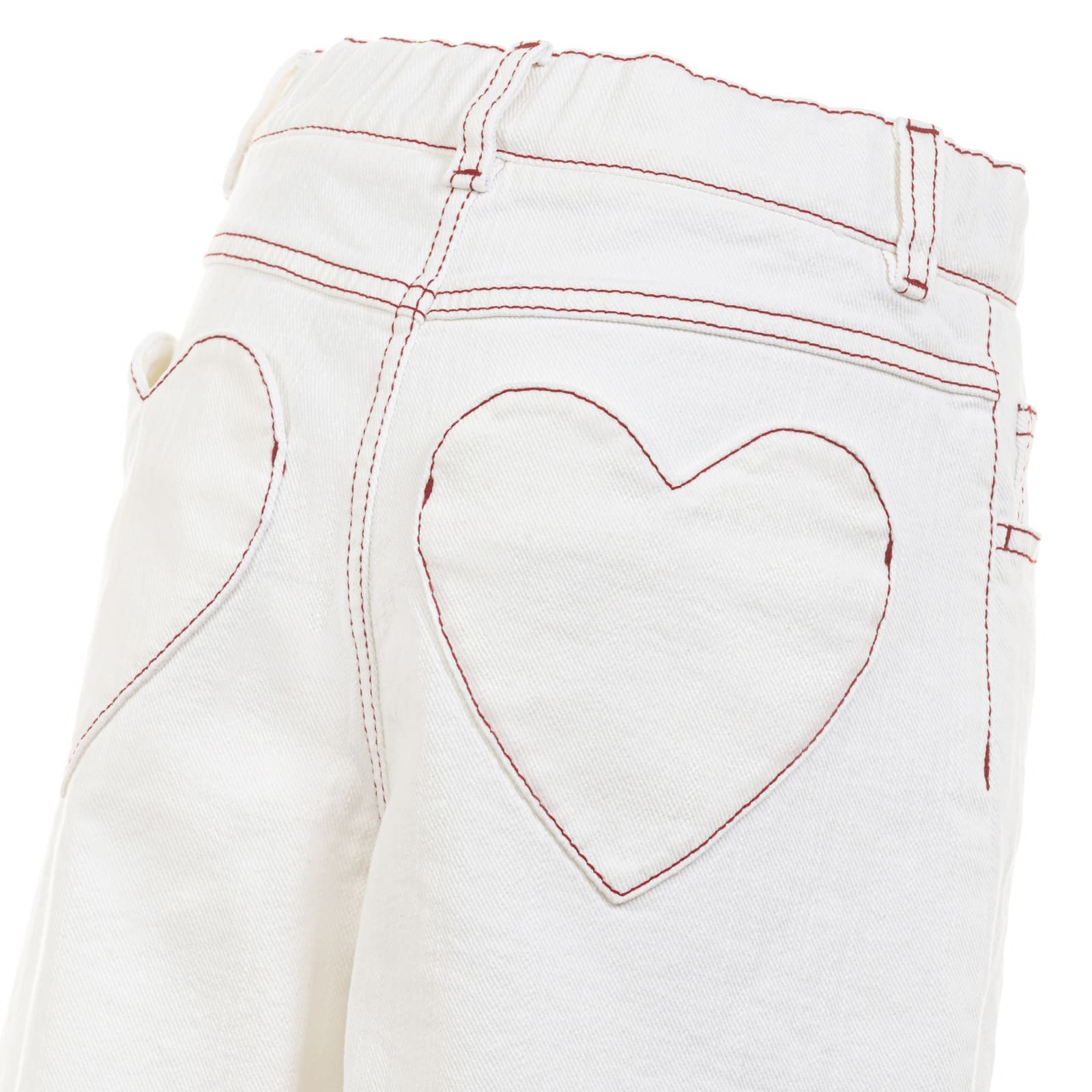 Shop Simonetta Jeans With Application In White