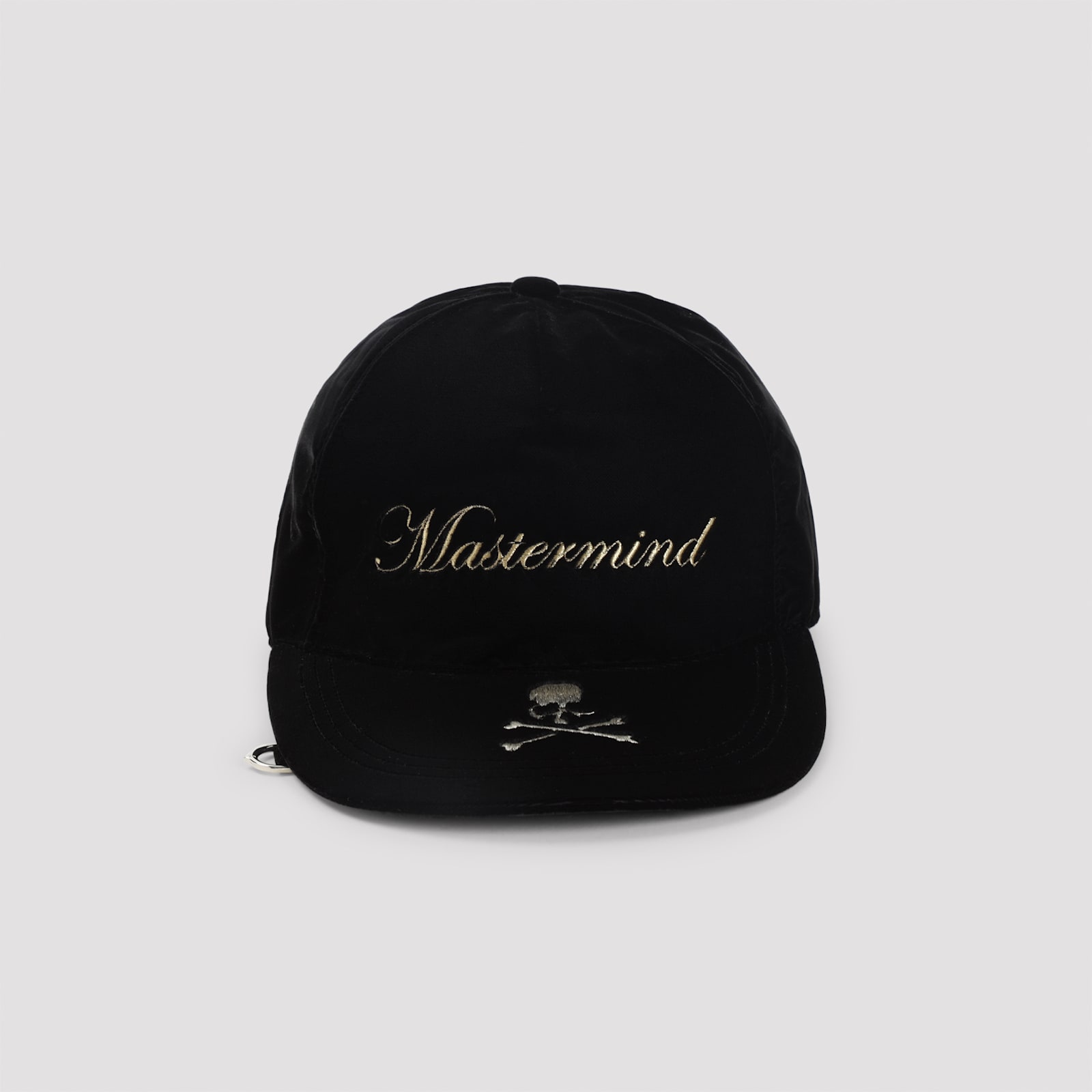 Mastermind Japan Soft Fabric Cap Curved Brim In Black