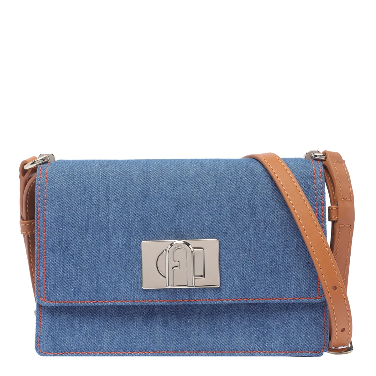Shop Furla Mini  1927 Shoulder Bag In Blue
