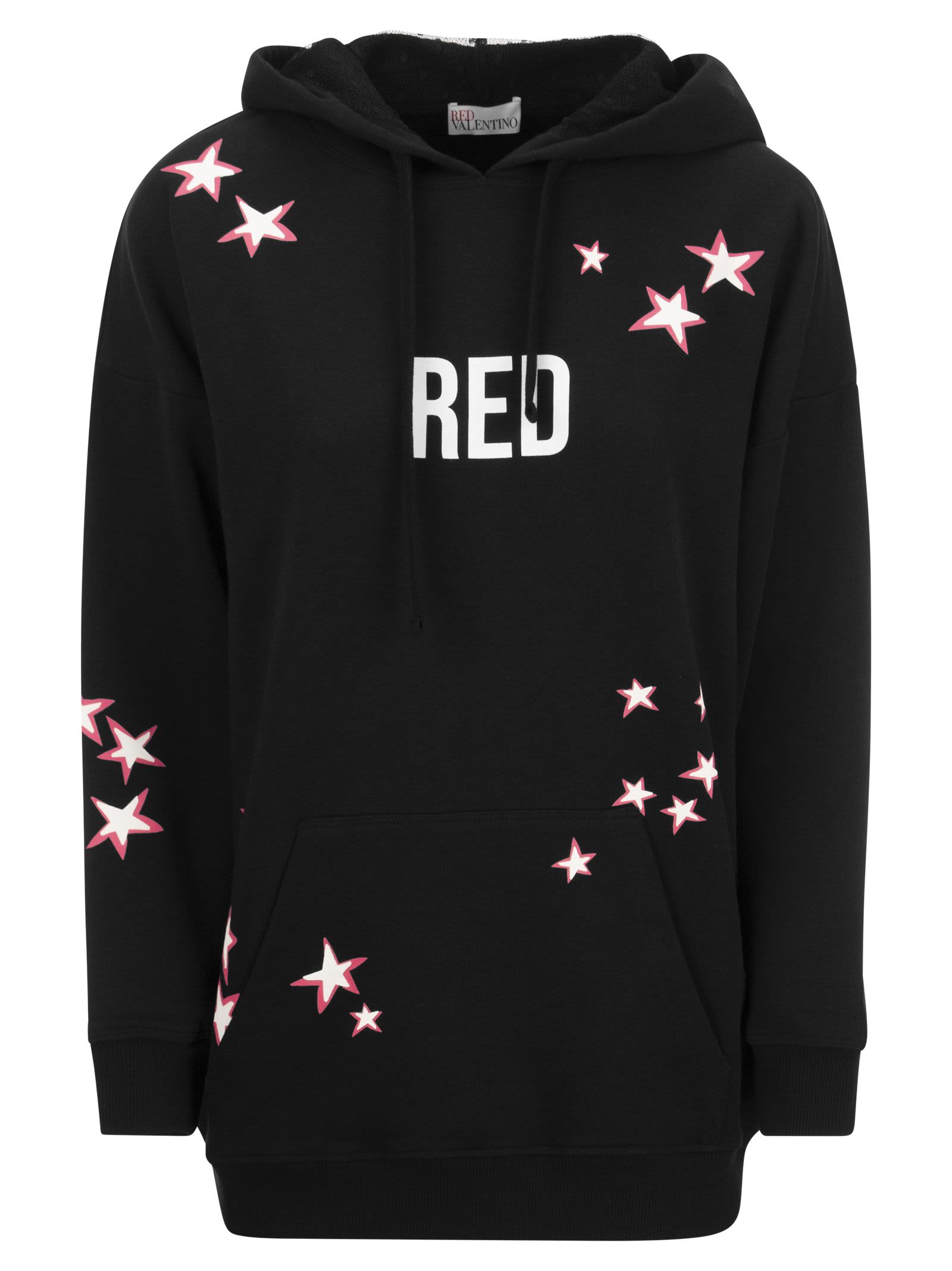 Shop Red Valentino Jersey Sweatshirt In Black