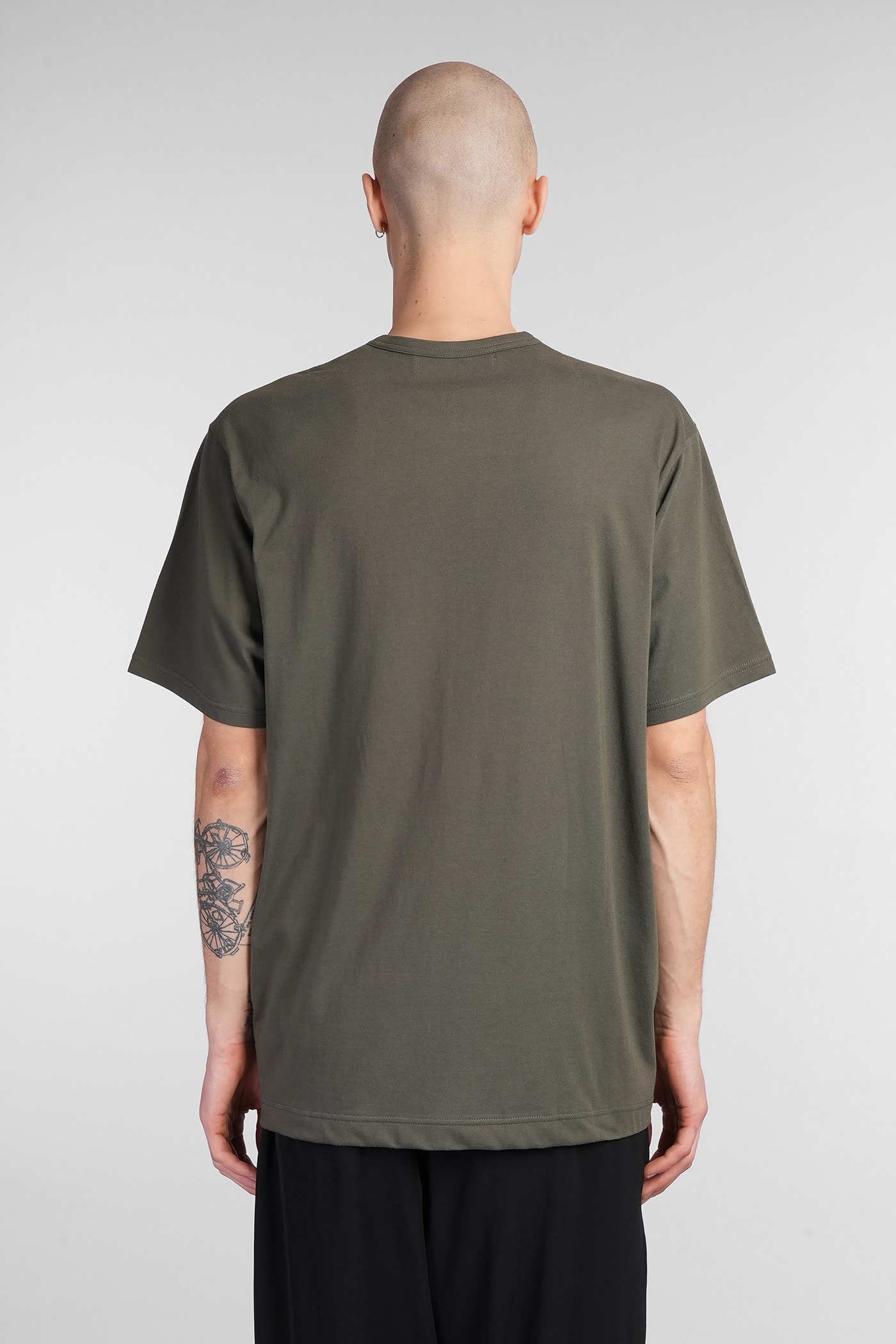 Yohji Yamamoto T-shirt In Green Cotton In Green