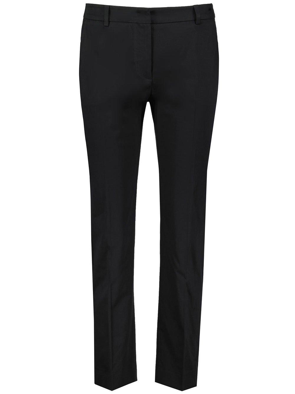 Shop Weekend Max Mara Lato Straight-leg Pants In Nero