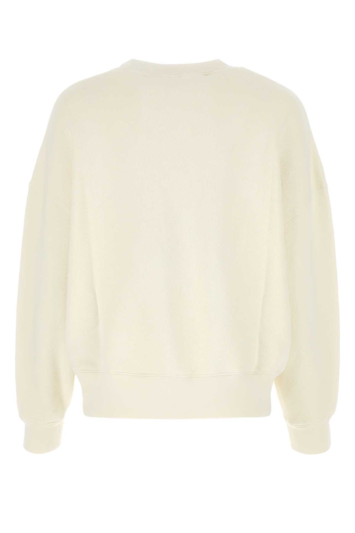 Shop Palm Angels Sand Cotton Oversize Sweatshirtâ In Butterblack