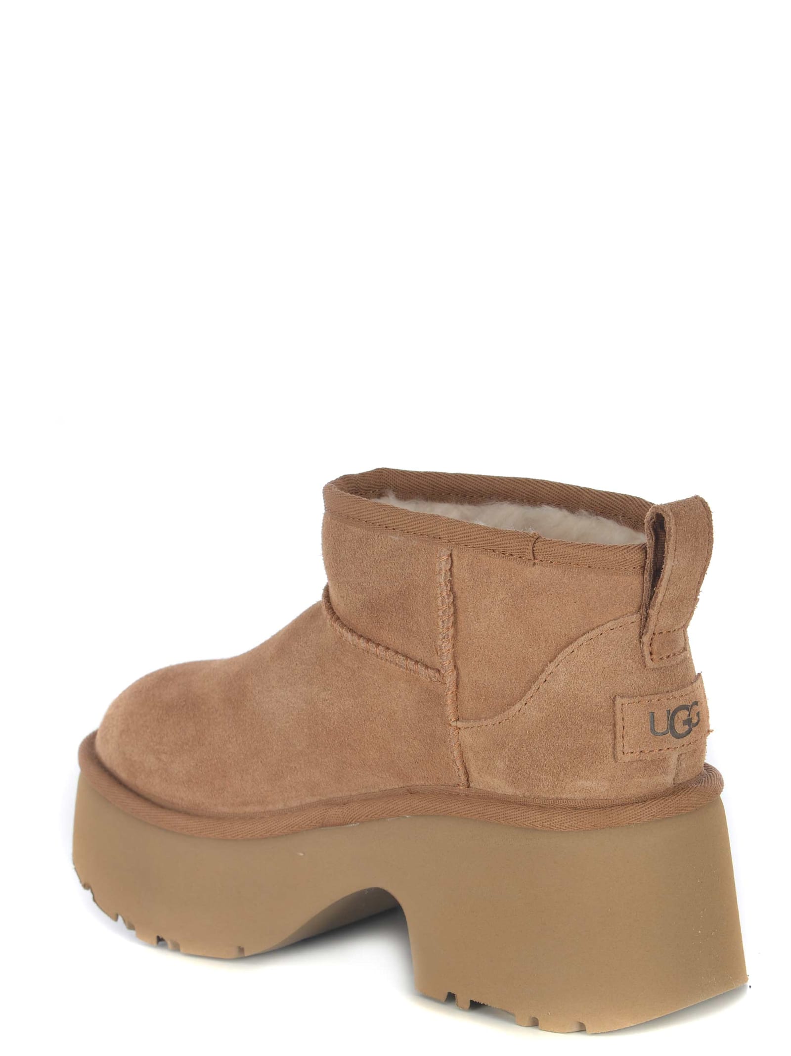 UGG BOOTS UGG CLASSIC ULTRA MINI NEW HEIGHTS MADE OF SUEDE LEATHER 