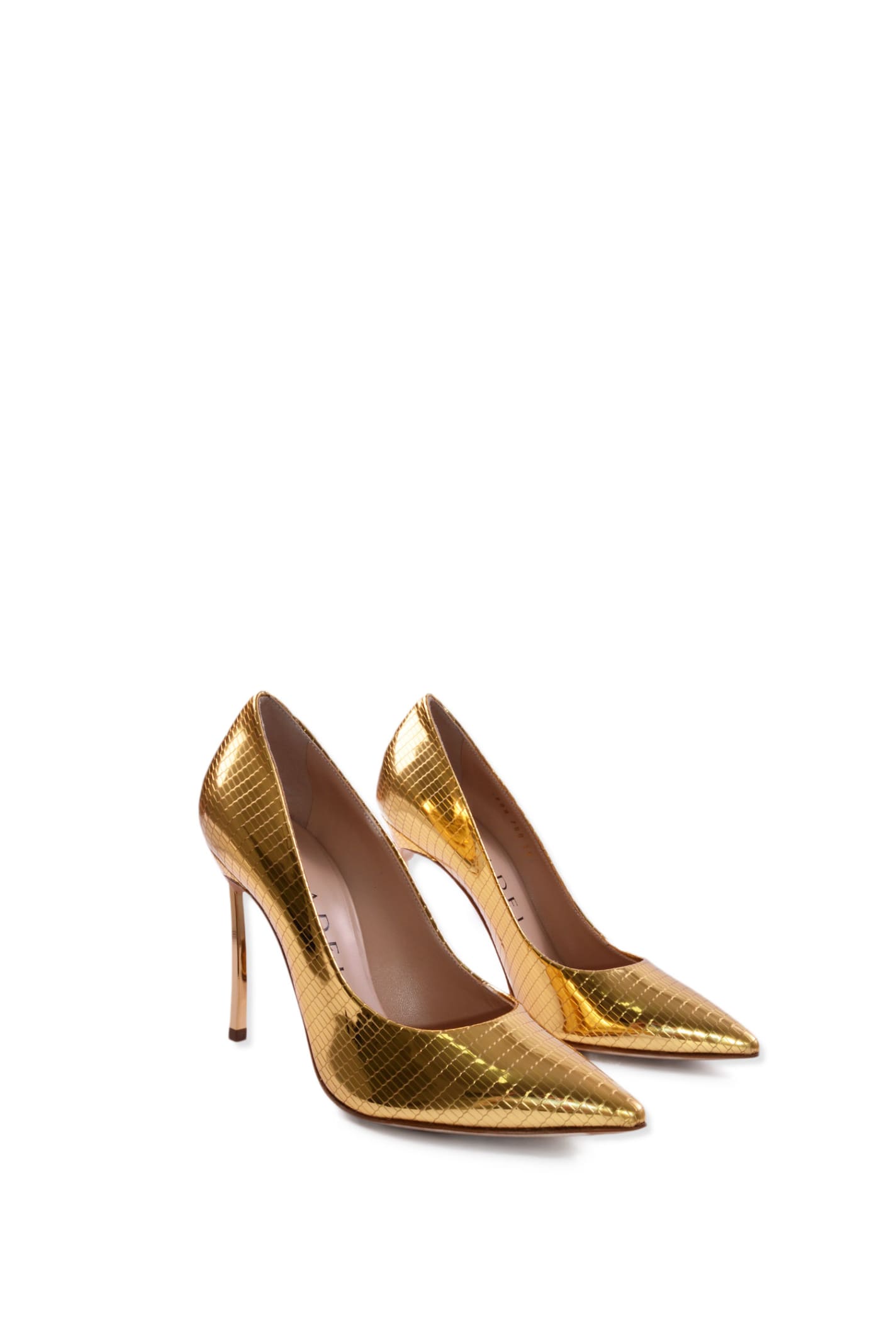 Shop Casadei Shoes With Heels In Golden