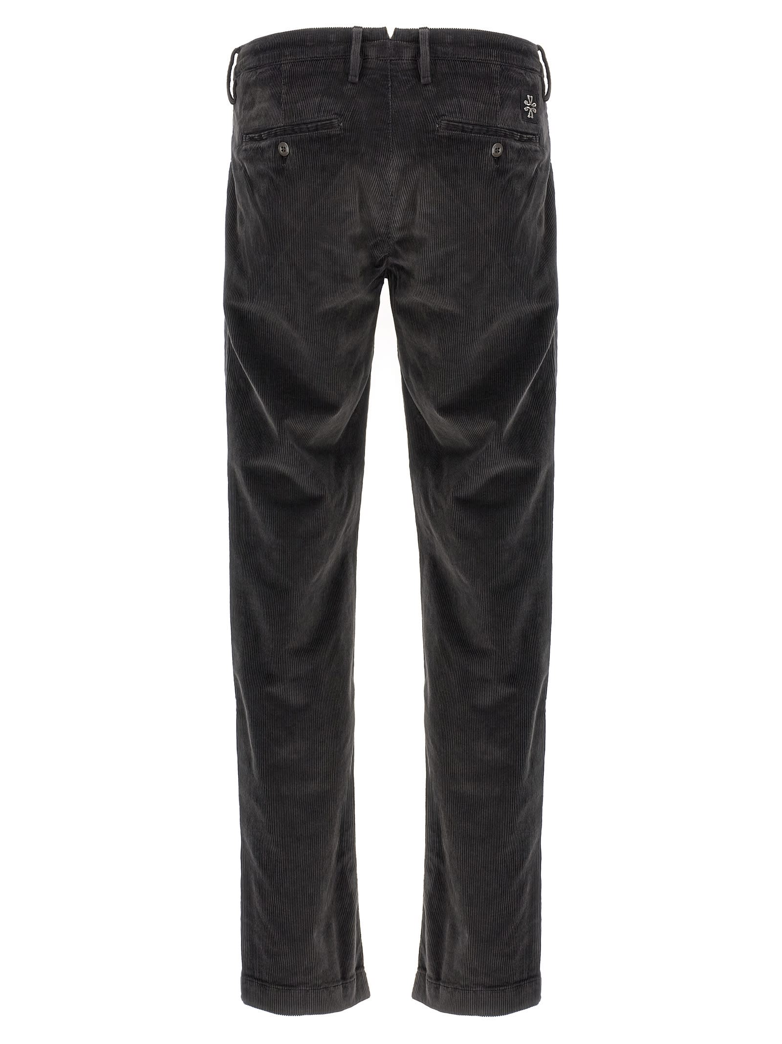 Jacob Cohen Corduroy Trousers With Front And Back Pockets In Brown