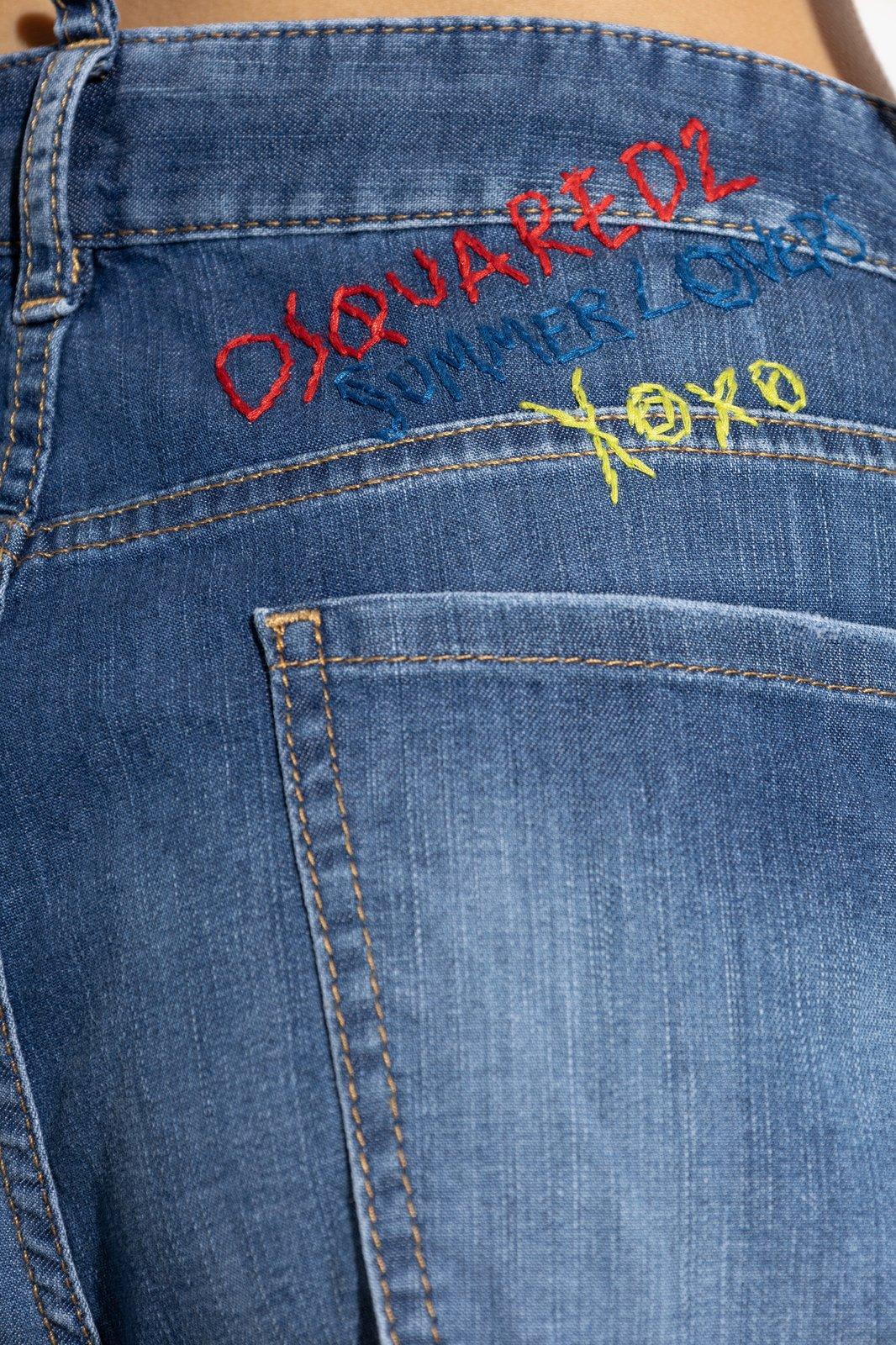 Shop Dsquared2 Summer Lovers Medium Wash Traveller Jeans