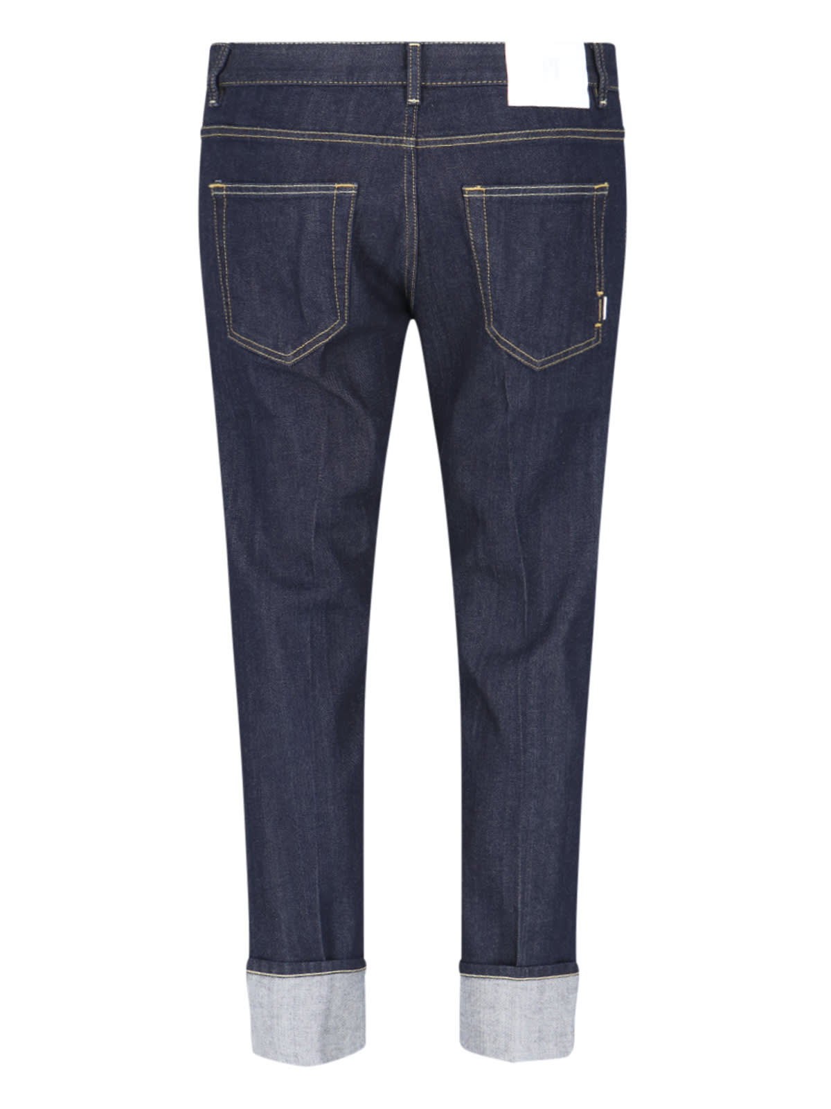 Shop Pt01 Lapel Jeans In Blue