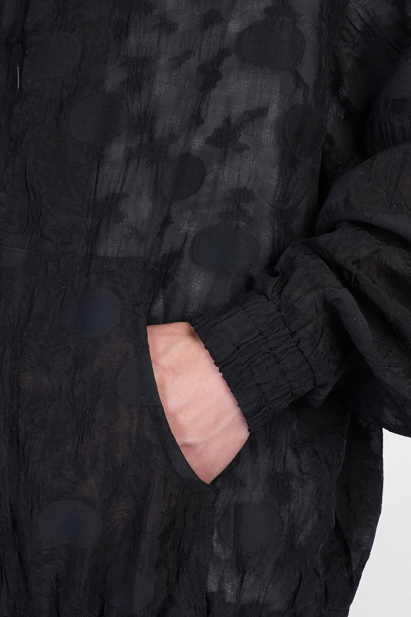 Shop Needles Casual Jacket In Black Polyamide Polyester