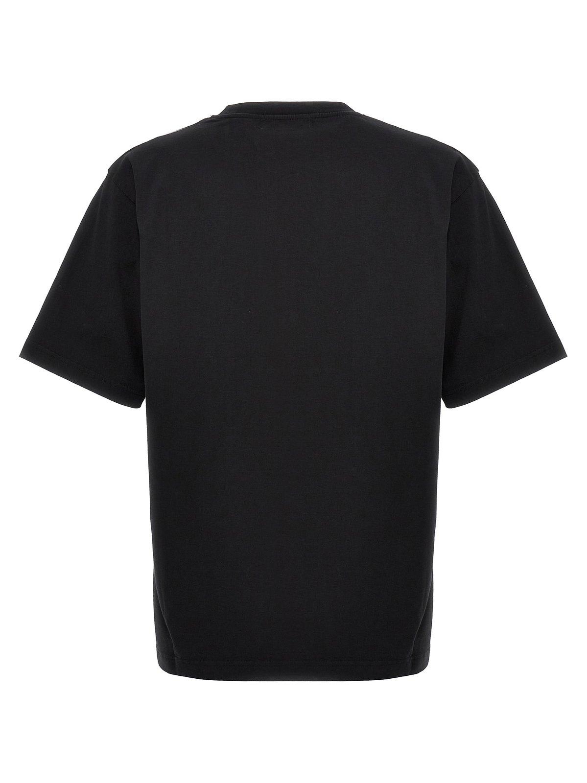 Shop Ambush Logo Printed Crewneck T-shirt In Black