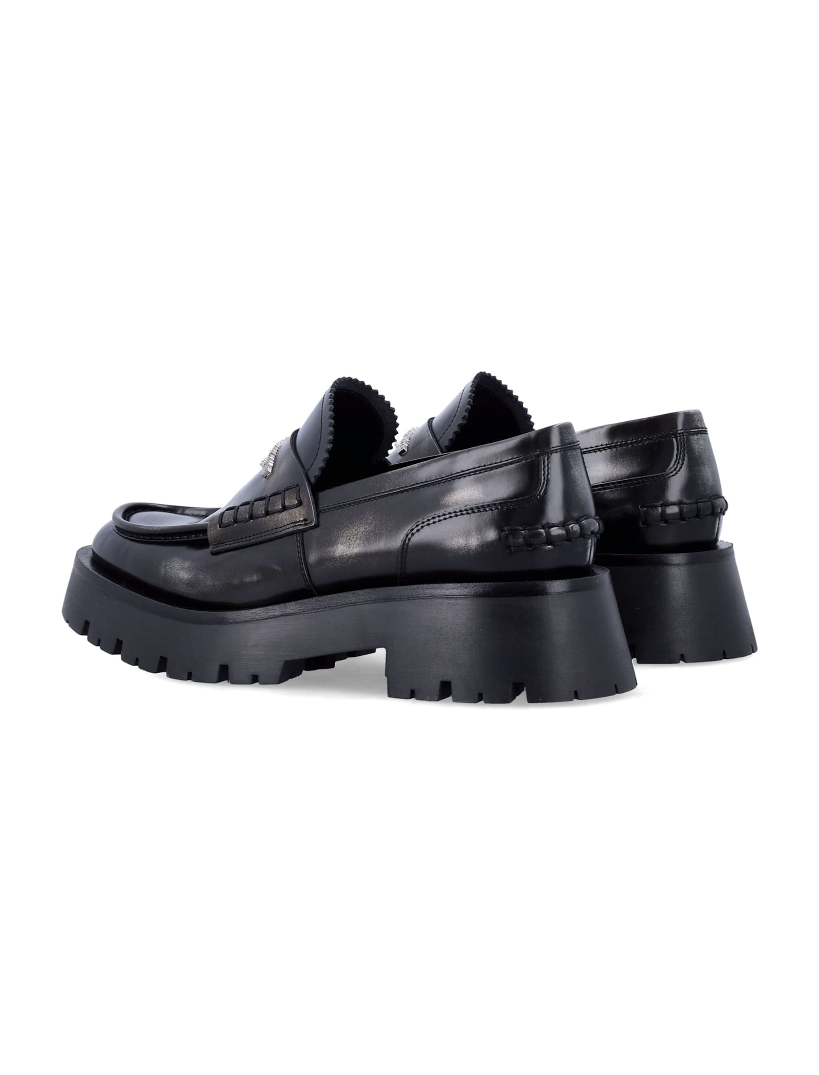 Alexander Wang Two-tone Leather Loafers In Multi