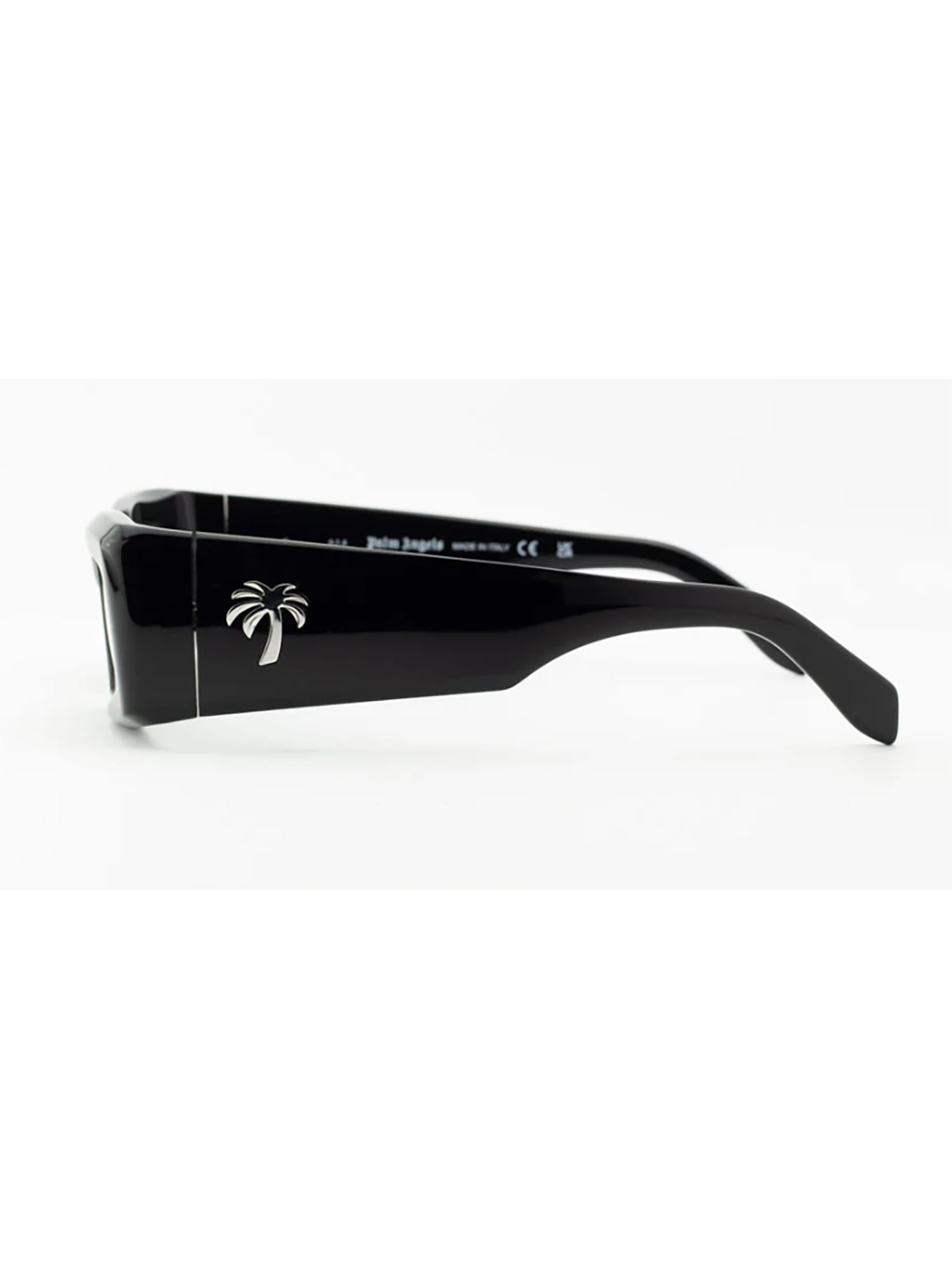 Shop Palm Angels Peri055 Yreka Sunglasses In Black