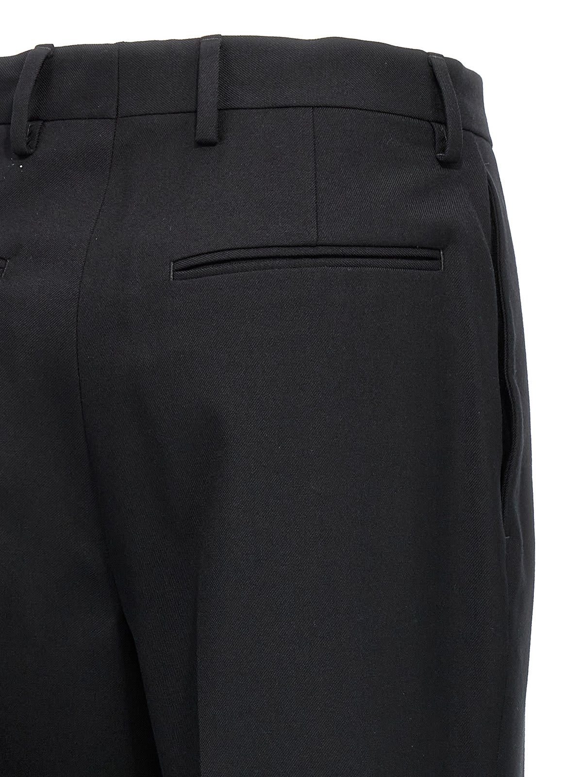 Dries Van Noten 'classic Pleated Straight Leg Trousers' In Black