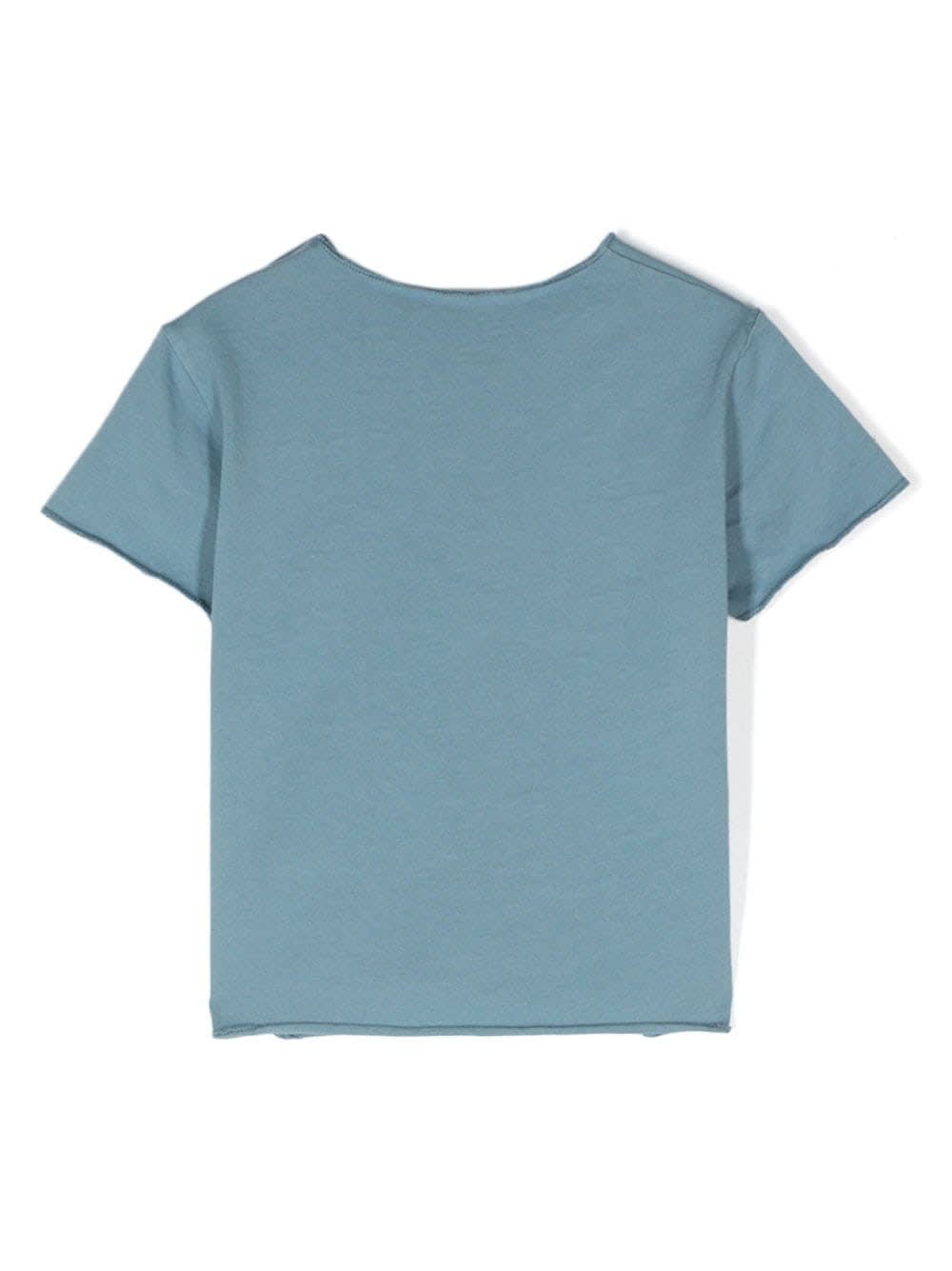 Shop Teddy &amp; Minou T-shirt Con Logo In Blue