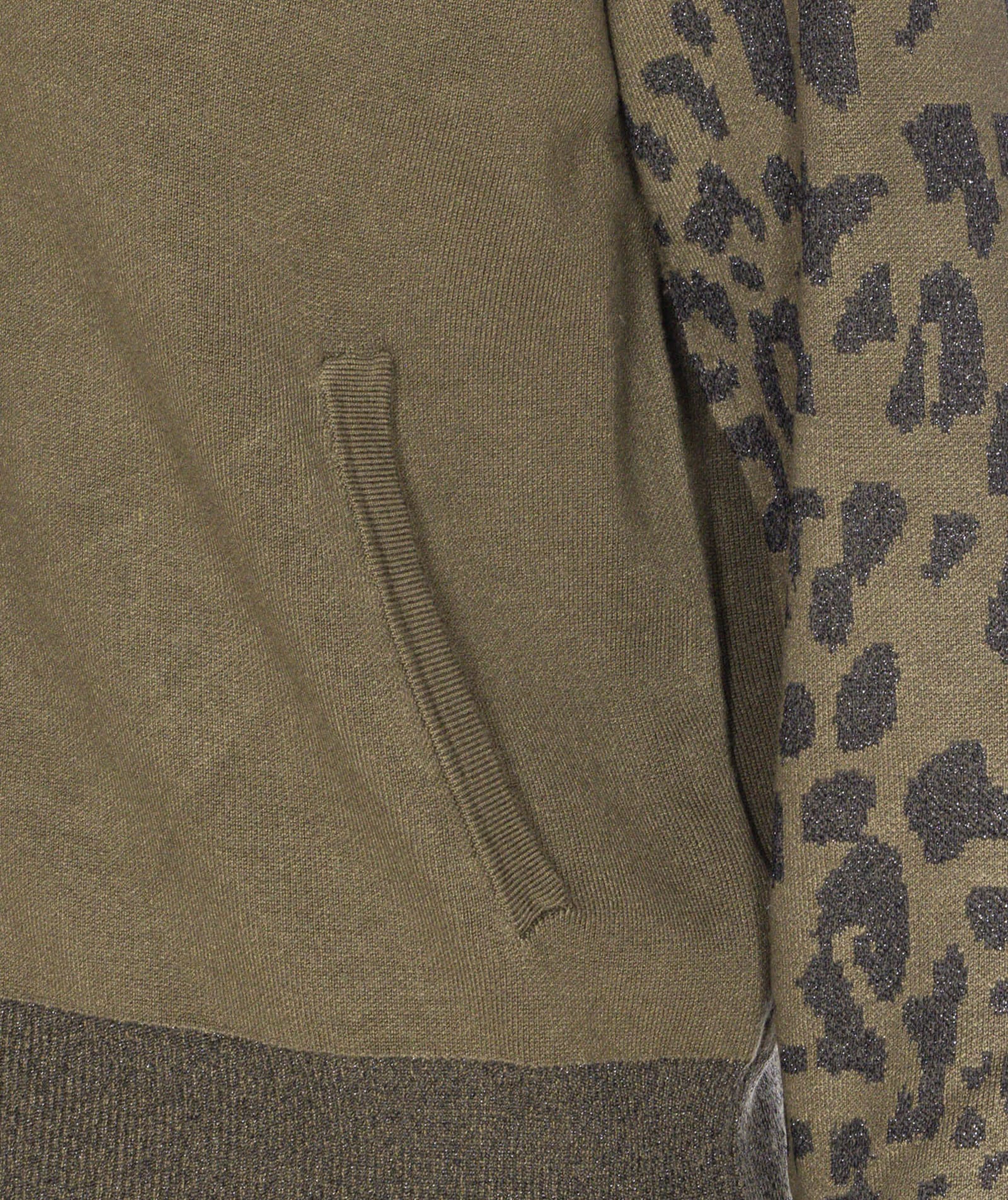 Liu •jo Leopard-print Zipped-front Sweatshirt In Multi