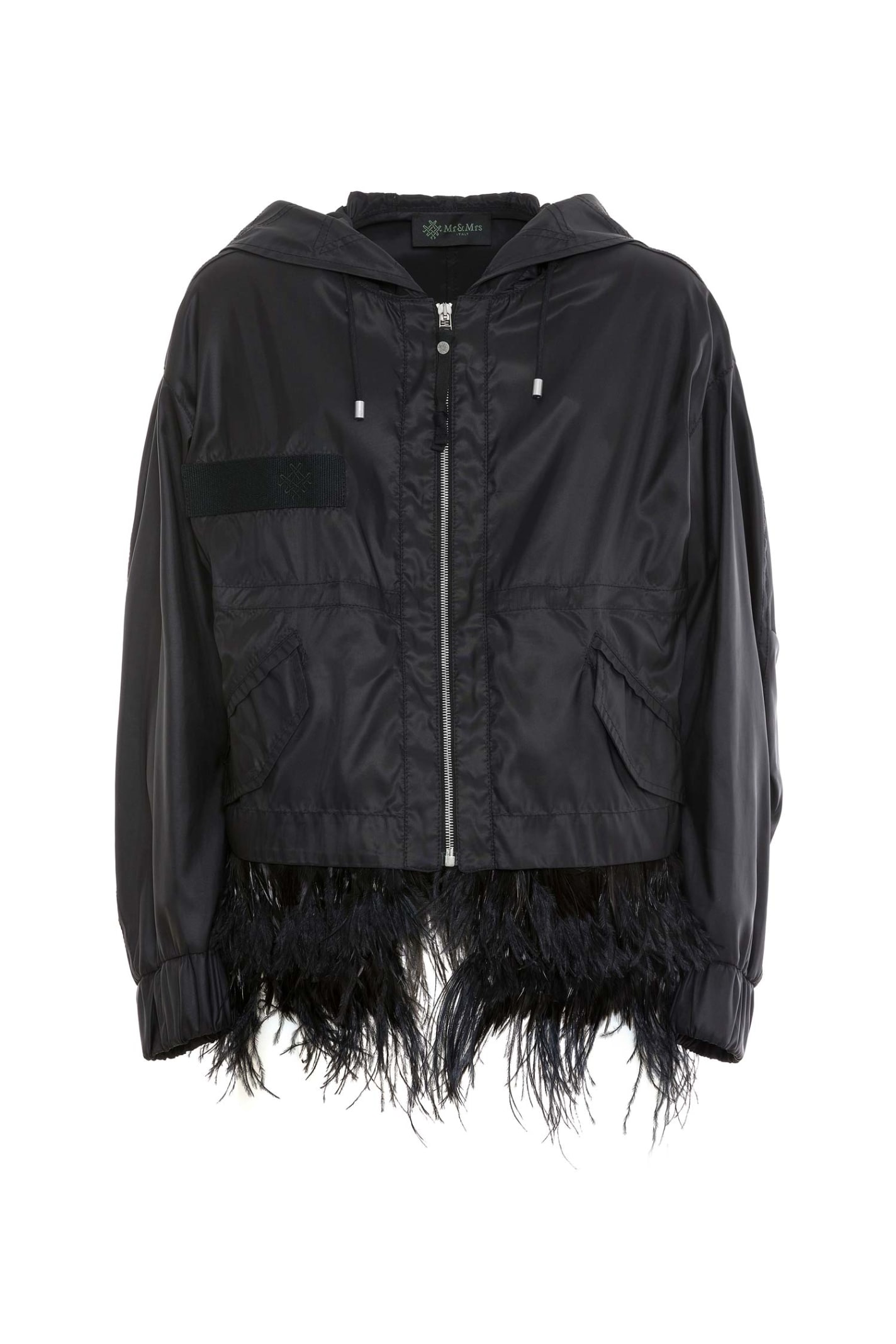 Mr & Mrs Italy Jacket With Feathers For Woman