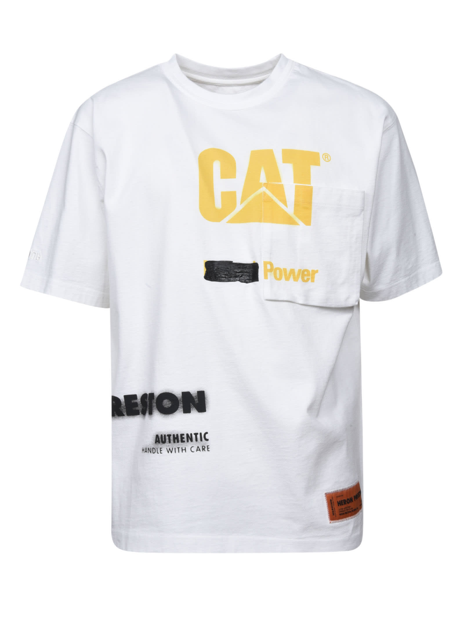 HERON PRESTON Regular Pocket Power Cat T-shirt