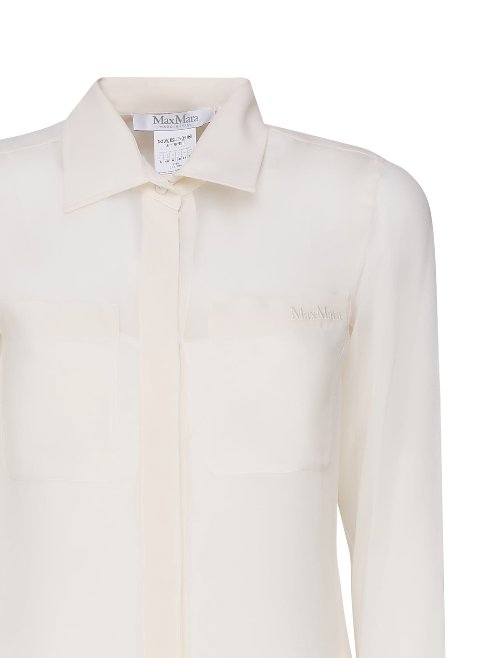 Shop Max Mara Ercole Silk Shirt