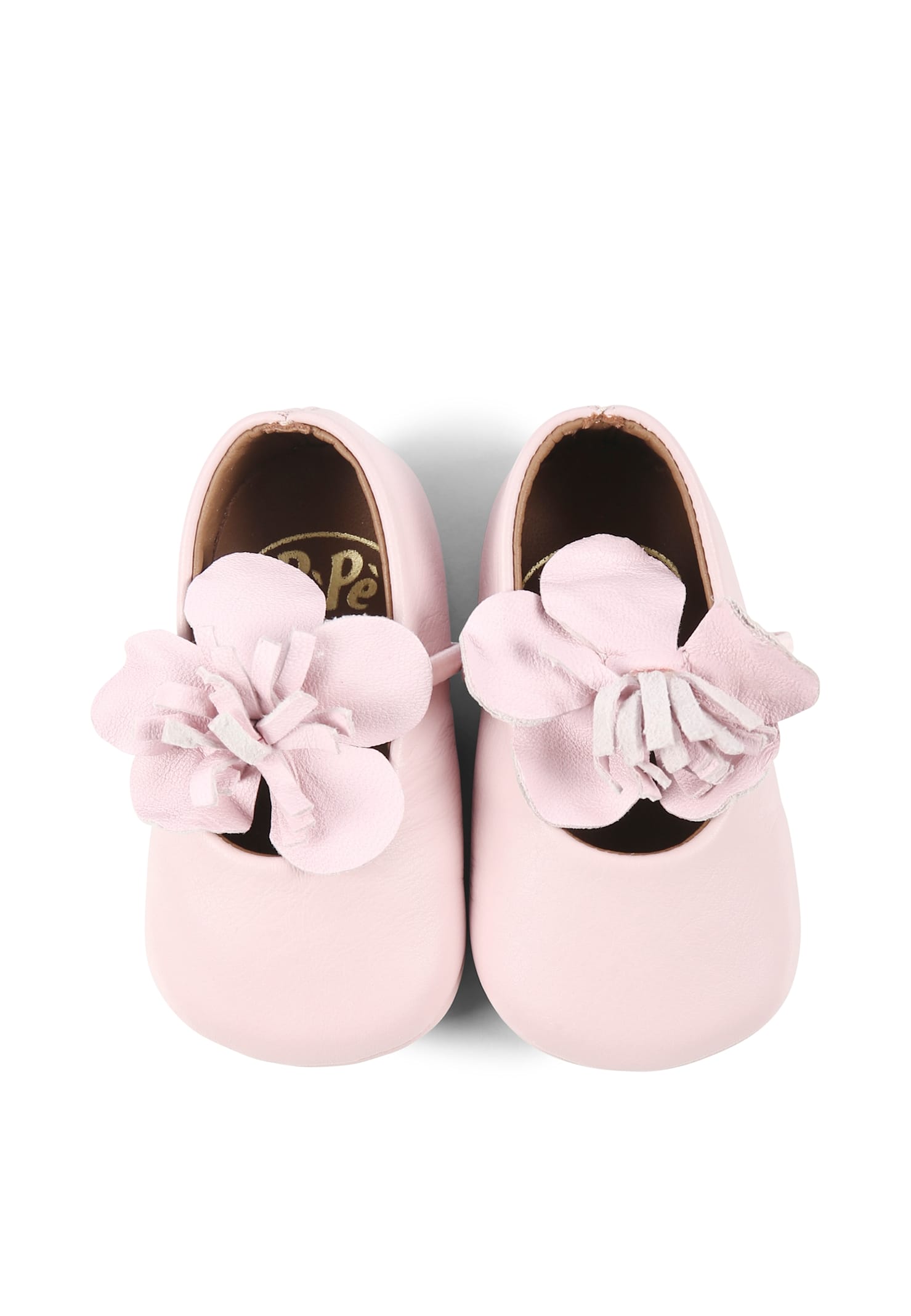 Pèpè Pink Ballet Flats For Baby Girl In Pink