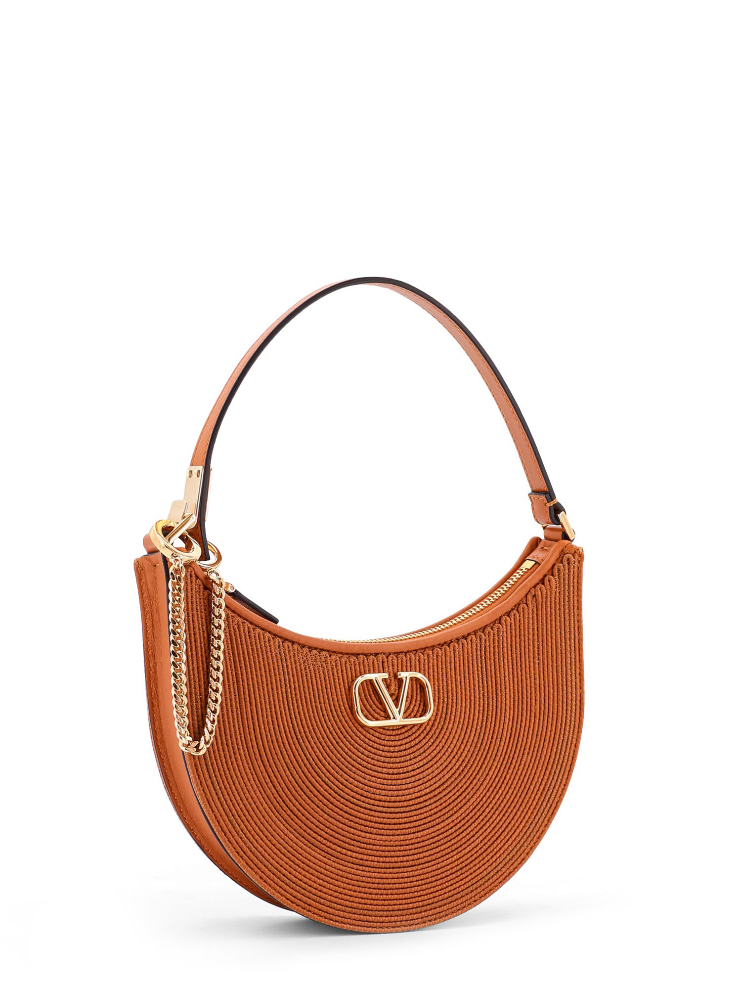 Shop Valentino Mini Hobo Shoulder Bag In Brown