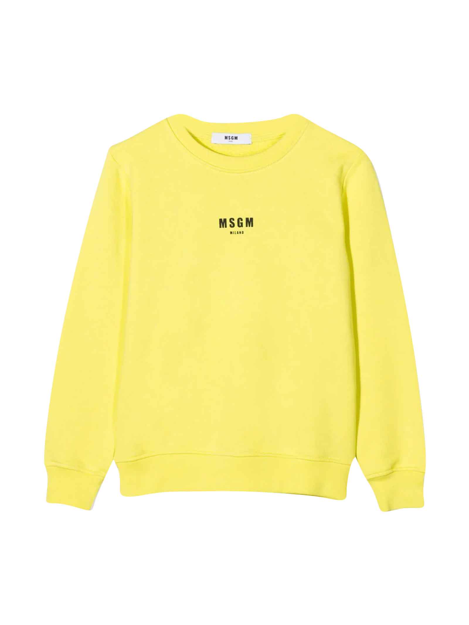 MSGM Yellow Sweatshirt Teen Boy