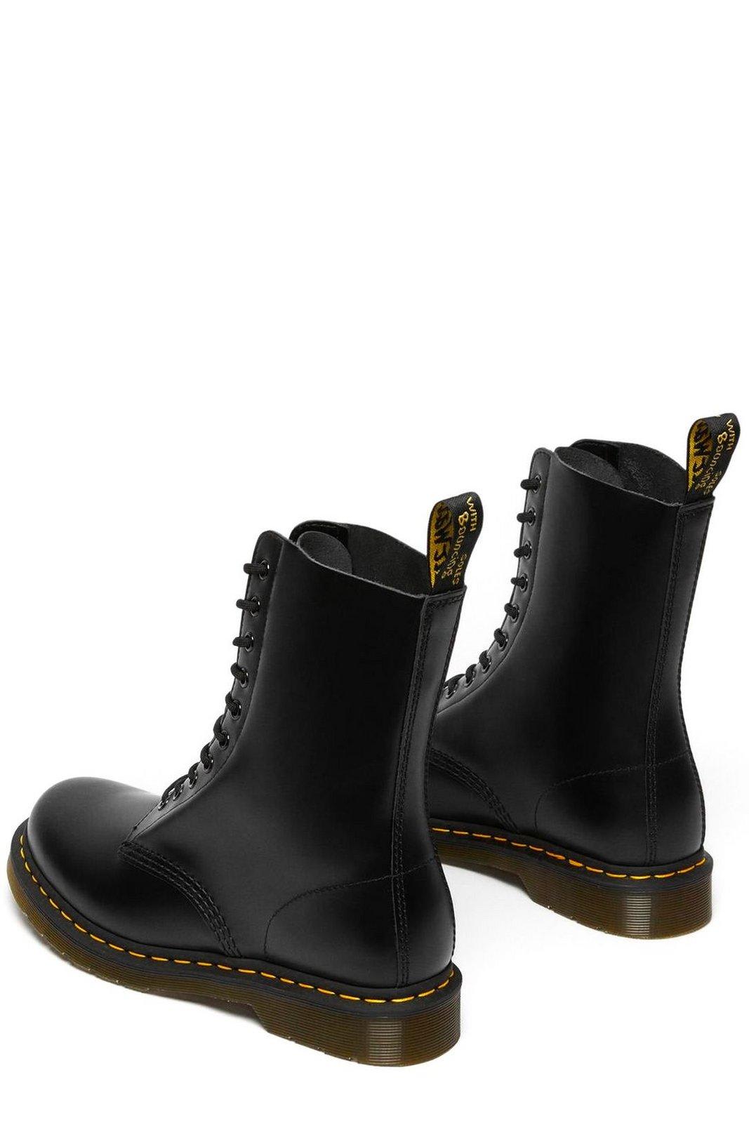 Shop Dr. Martens' 1490 Smooth Lace-up Boots In Nero
