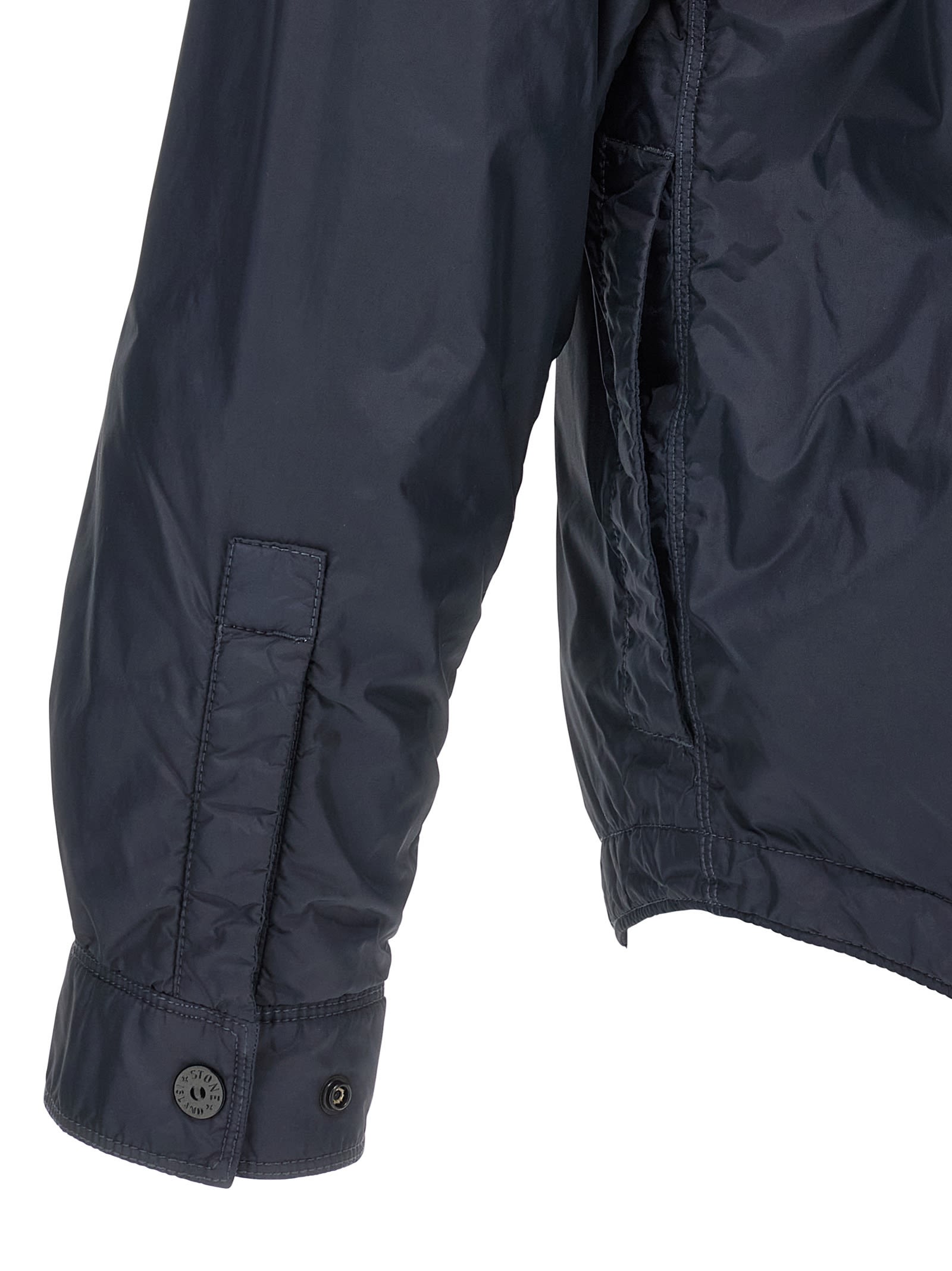 Stone Island Garment Dyed Crinkle Reps Ny Puffer Jackets Blue In Blue