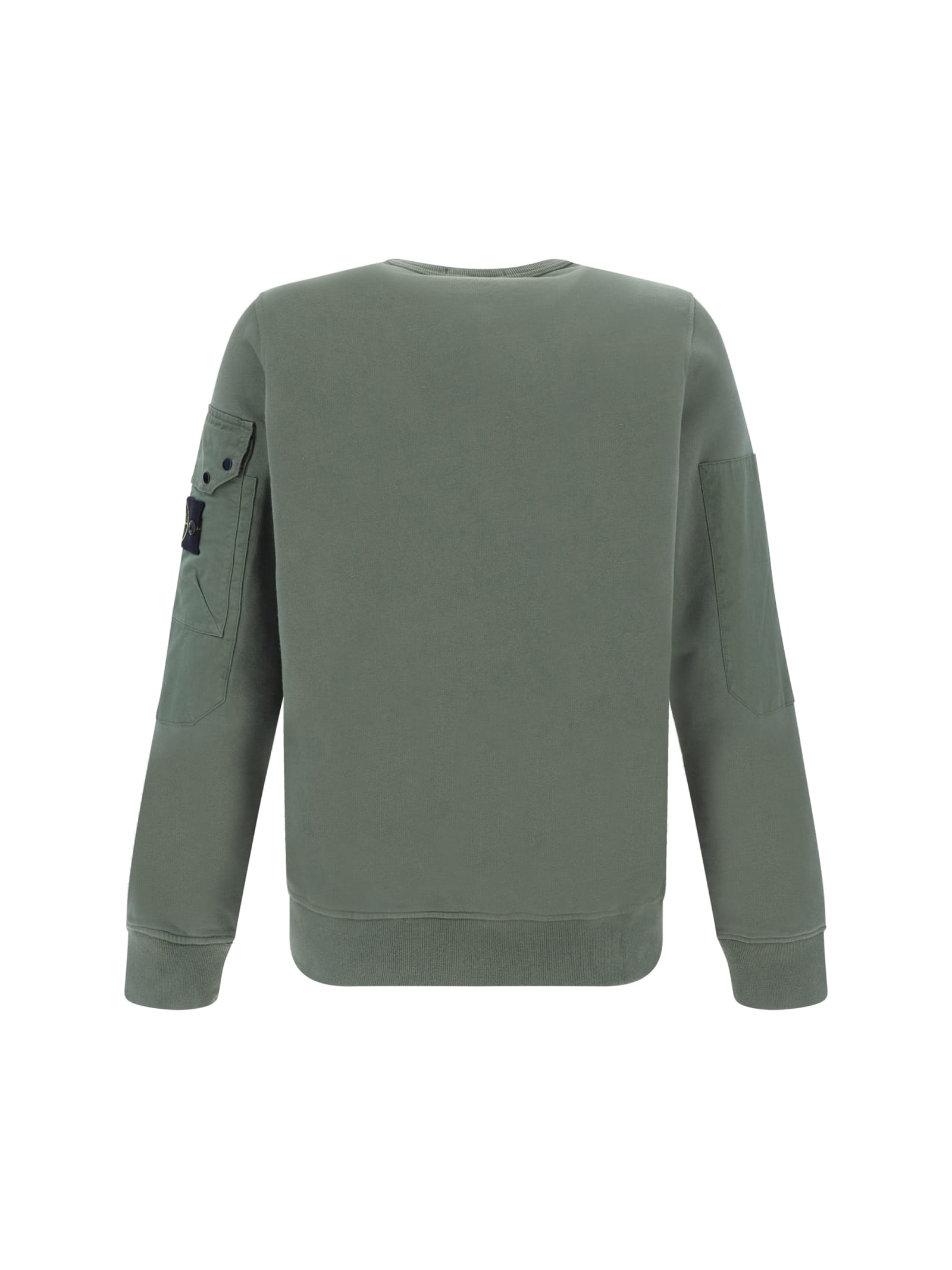 Shop Stone Island Sweatshirt In Musk