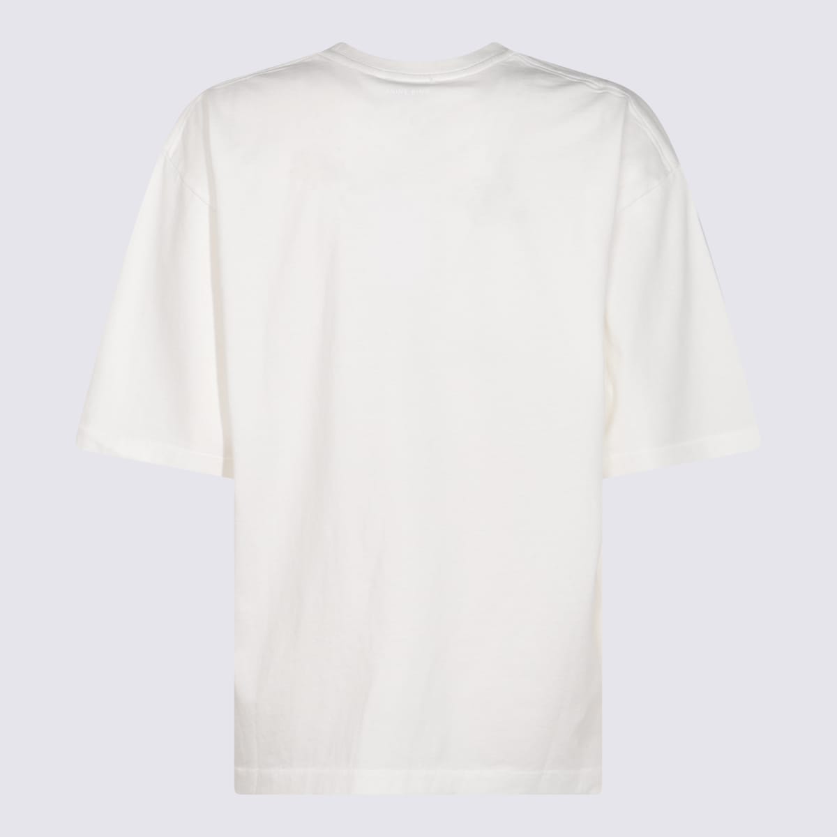 Anine Bing Graphic Crew Neck Top In White