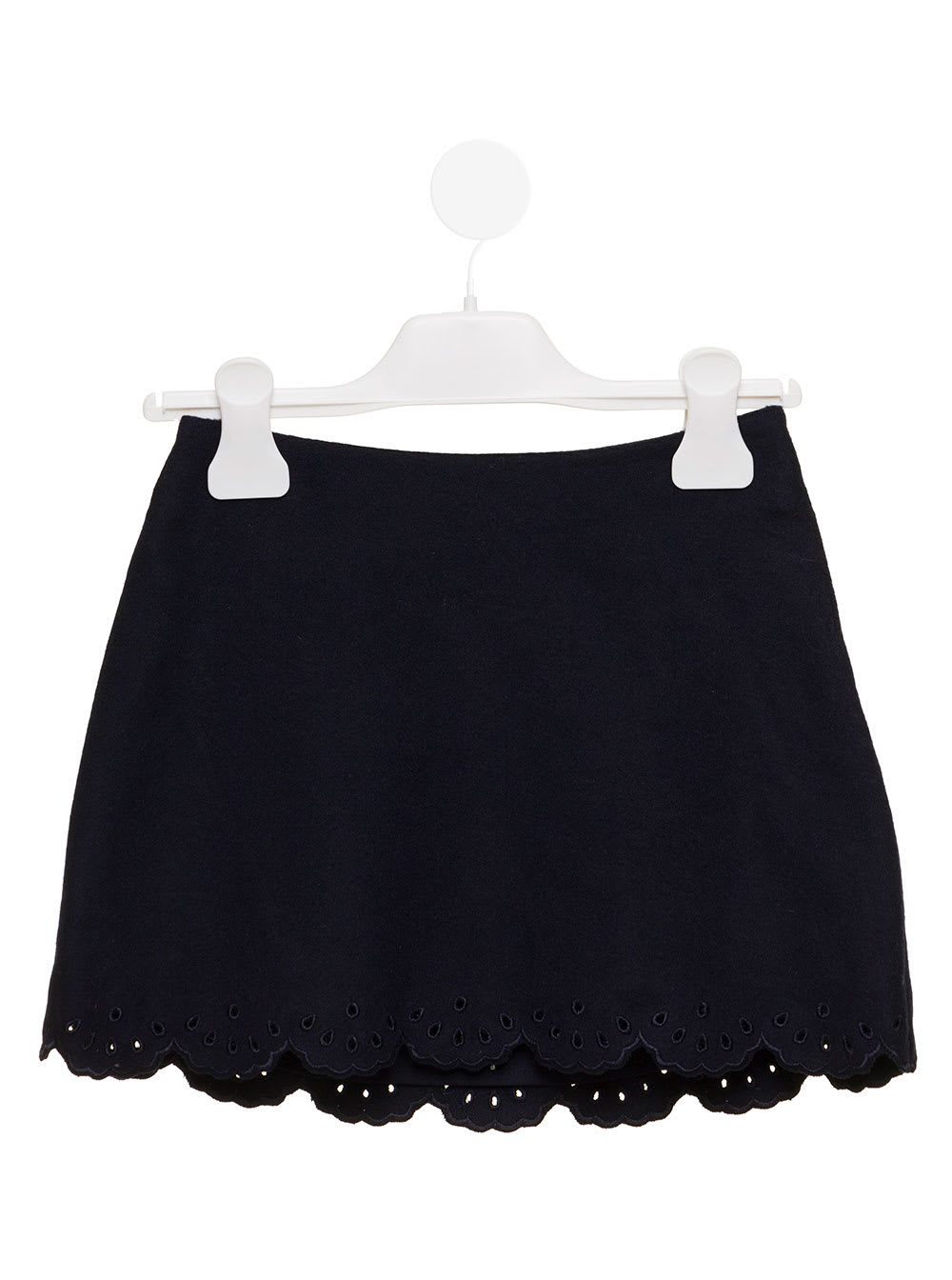 Chloé Kids Girls Black Skirt With Flared Hem
