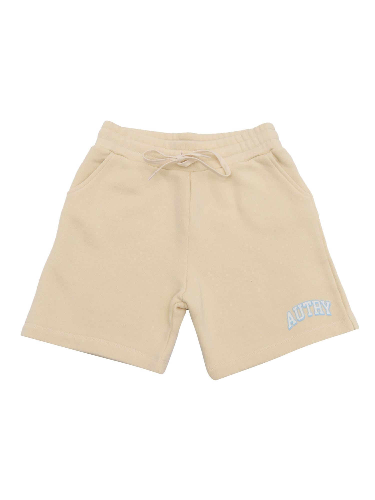 Autry Main Kids Jersey Cream Shorts In Neutral