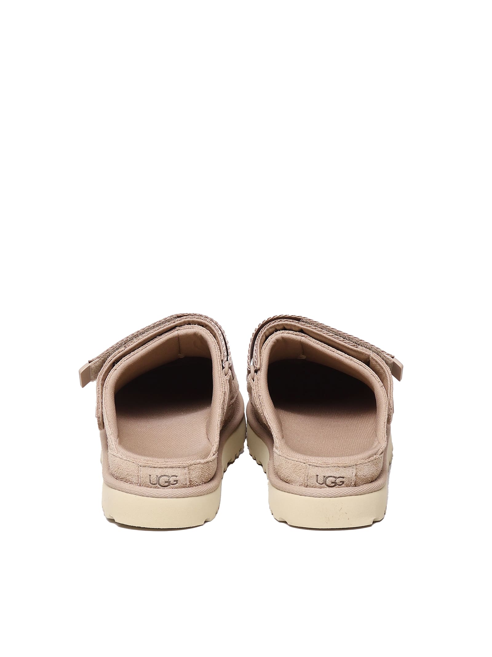 Ugg Goldenstar Suede Sabot In Neutral
