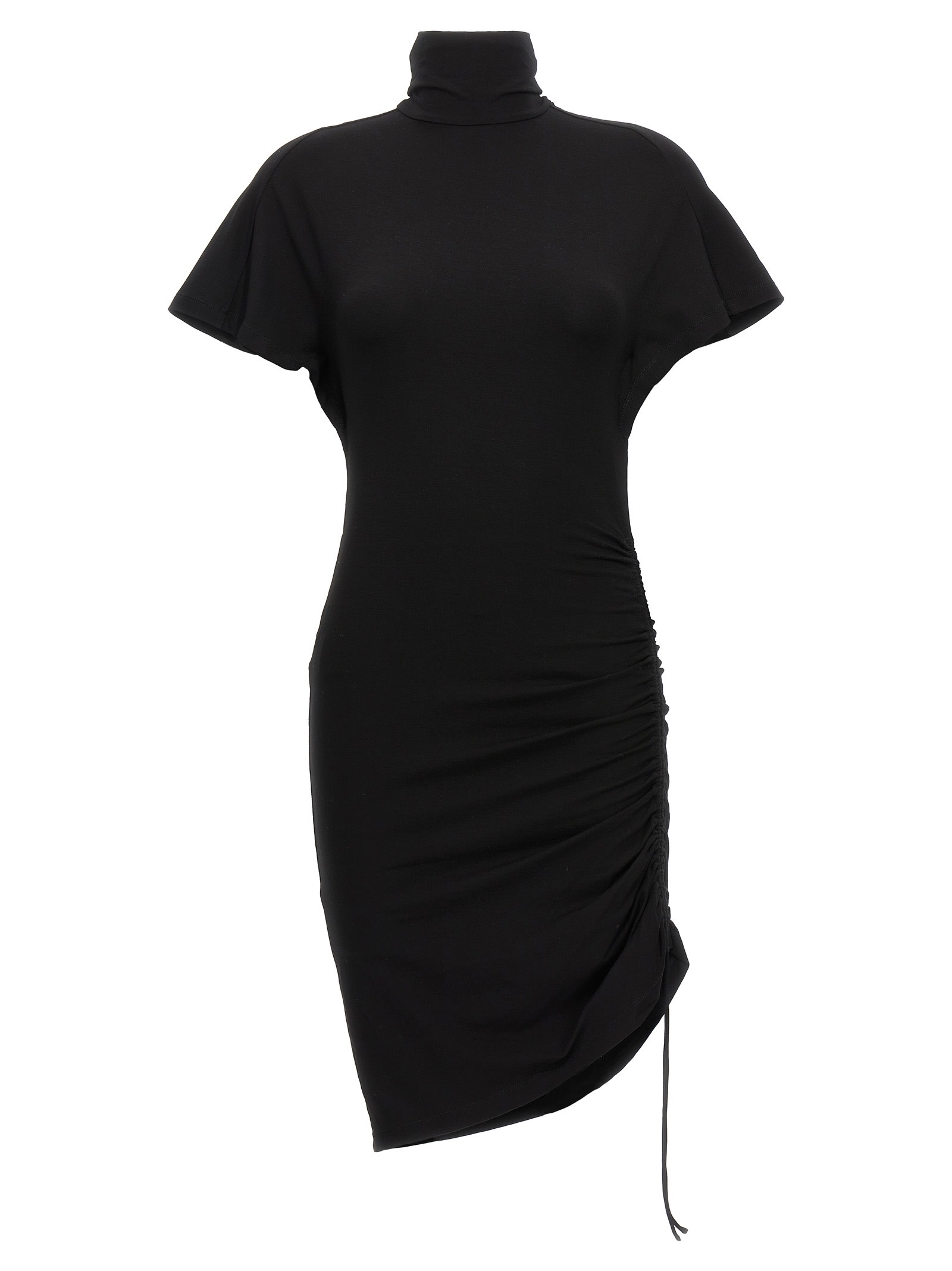 Isabel Marant Étoile Lya Draped-design Dress In Nero