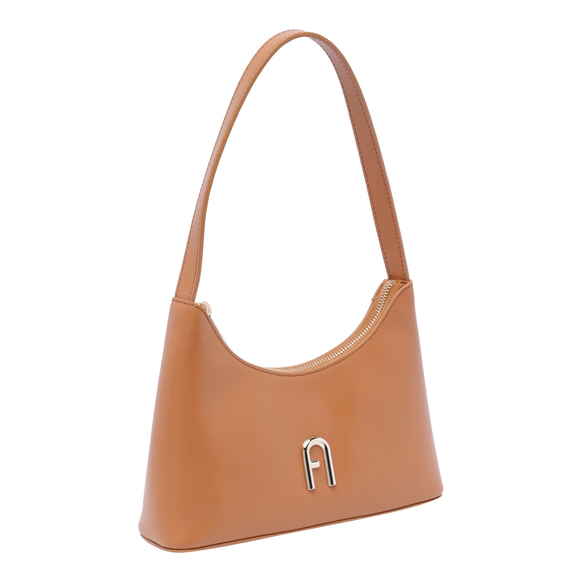 Furla Diamante Shoulder Bag In Brown
